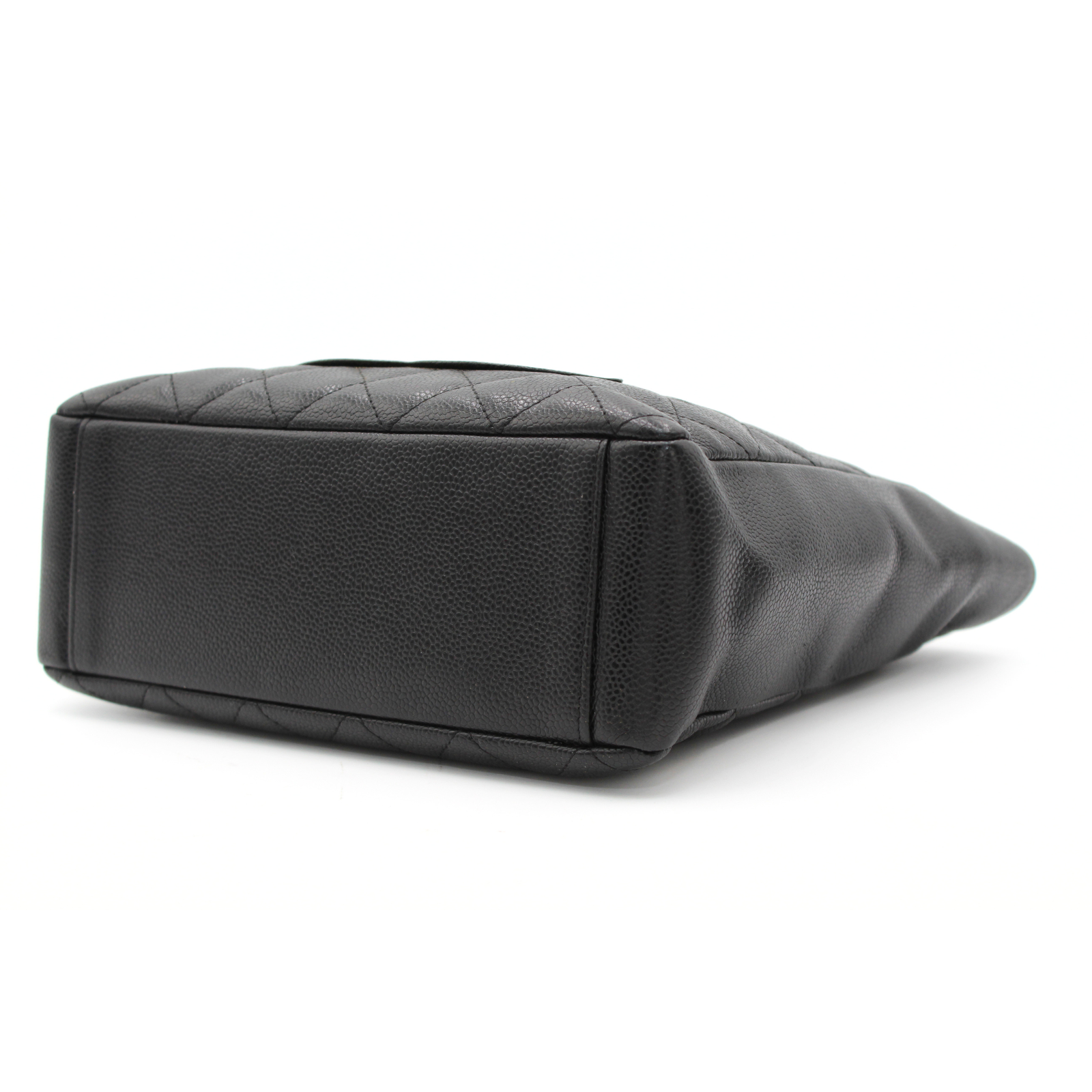 Petite Shopping Tote (PST) Caviar Black Tote Bag