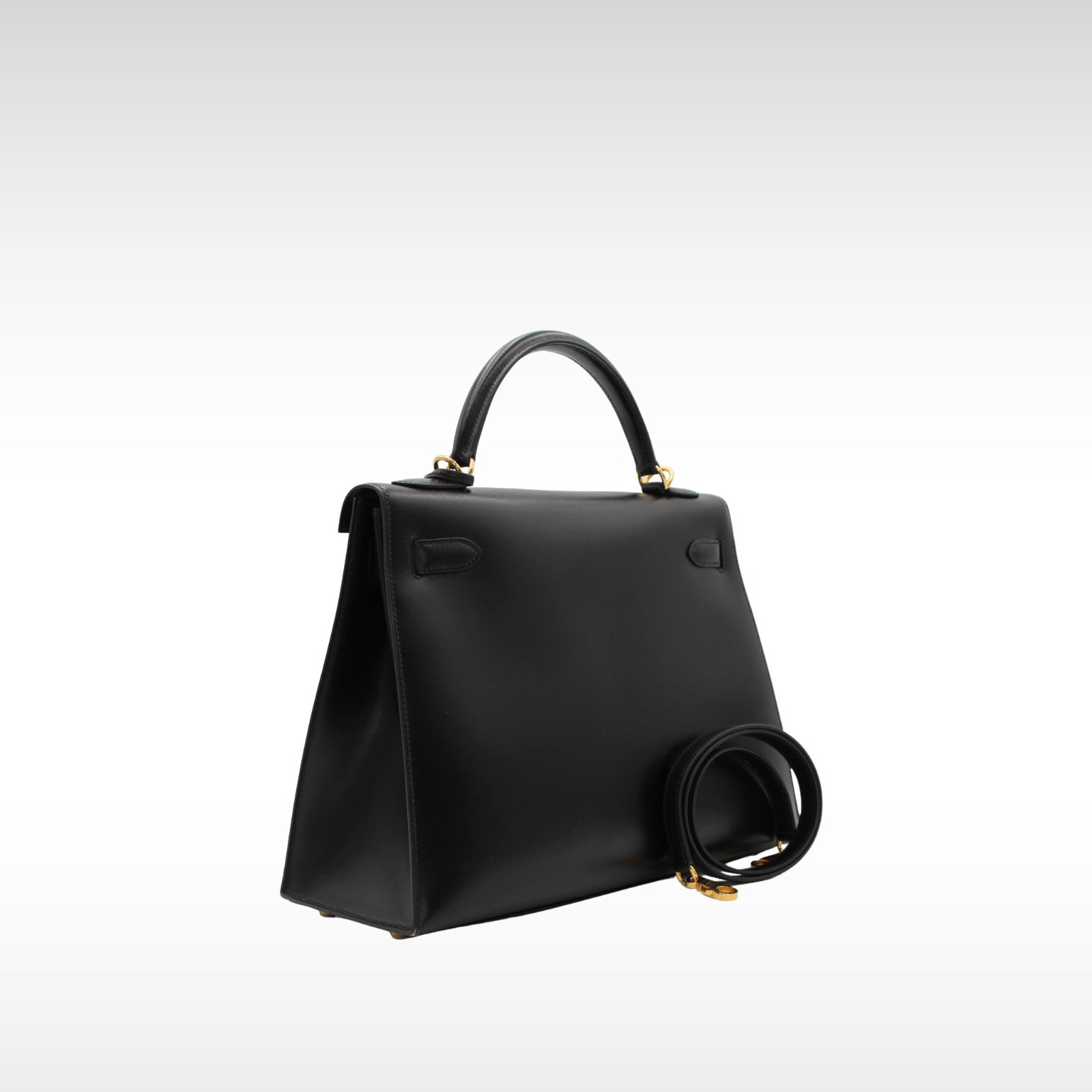 Kelly 32 Box Calf Black