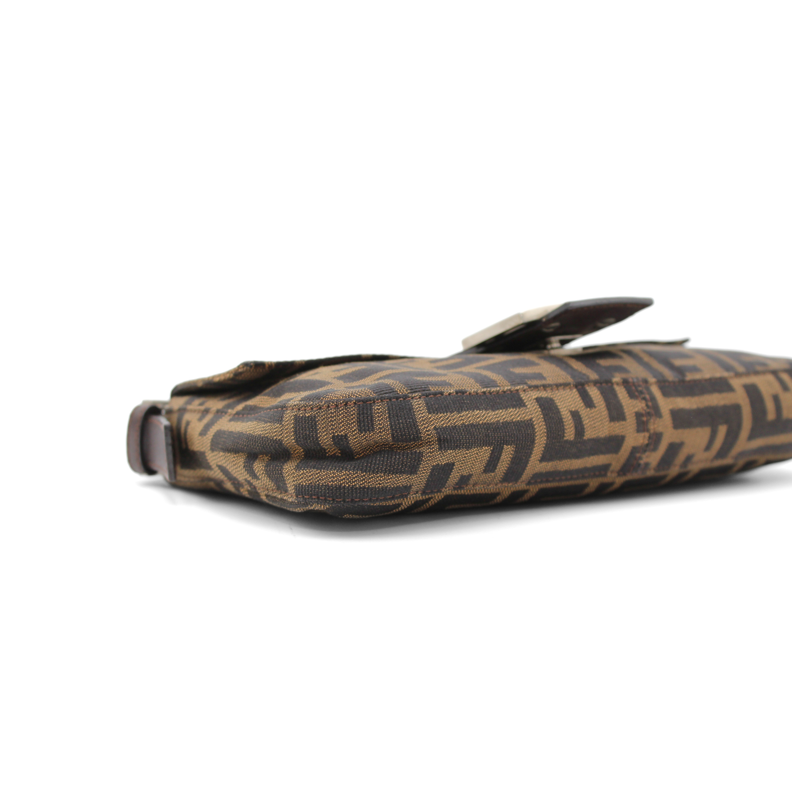 Baguette Zucca Canvas Khaki Shoulder Bag