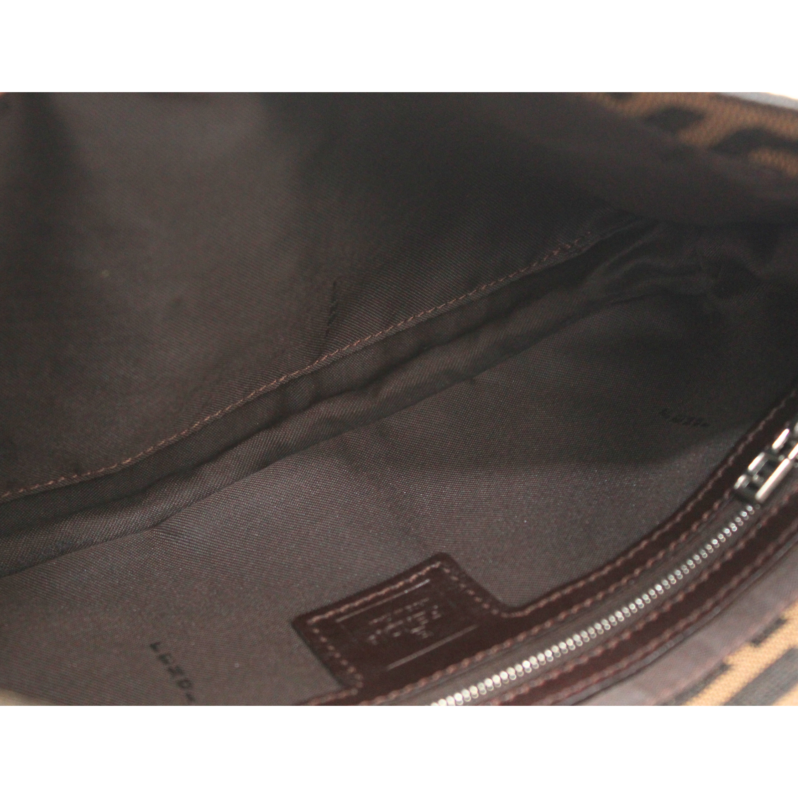 Baguette Zucca Canvas Khaki Shoulder Bag