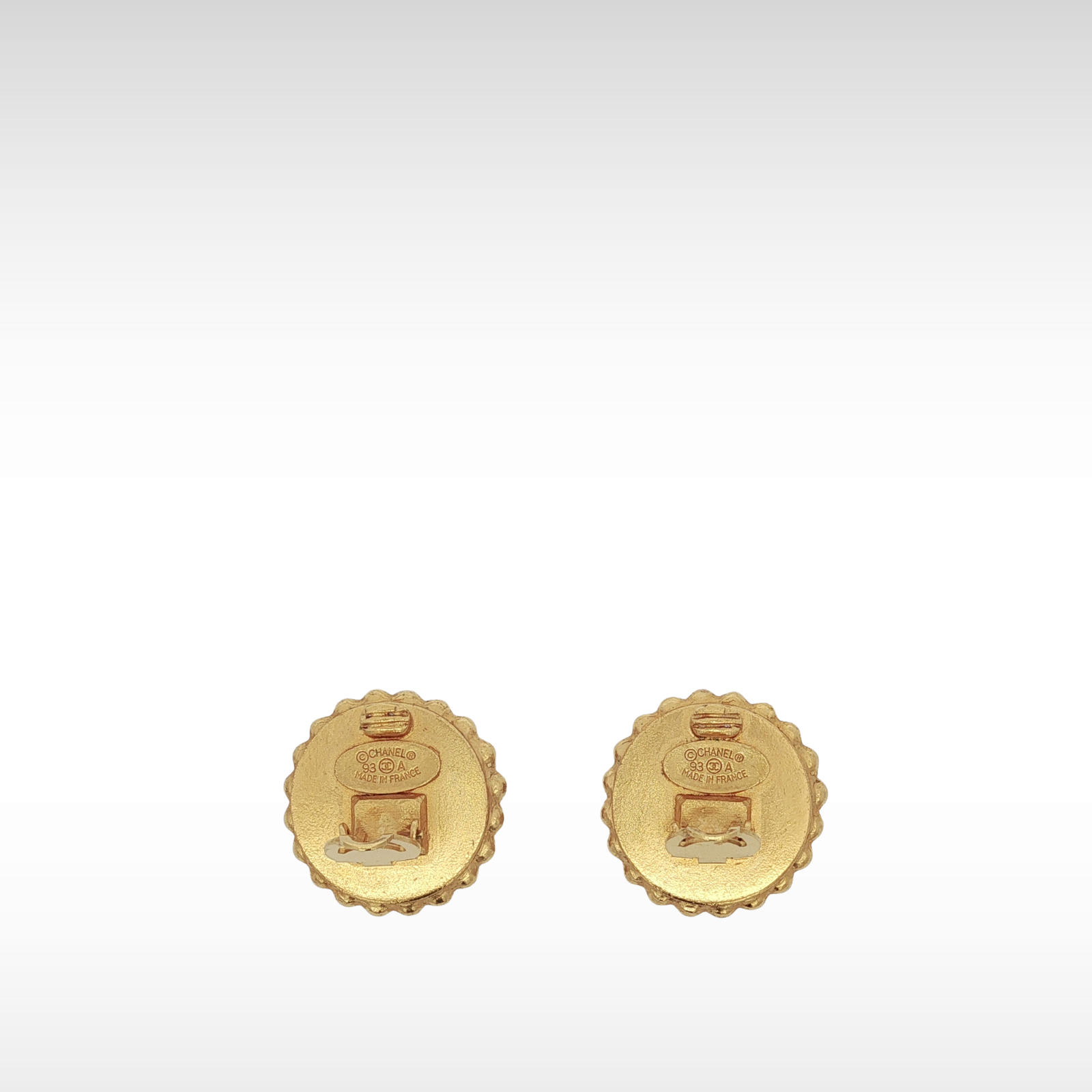 Brass Black Earrings