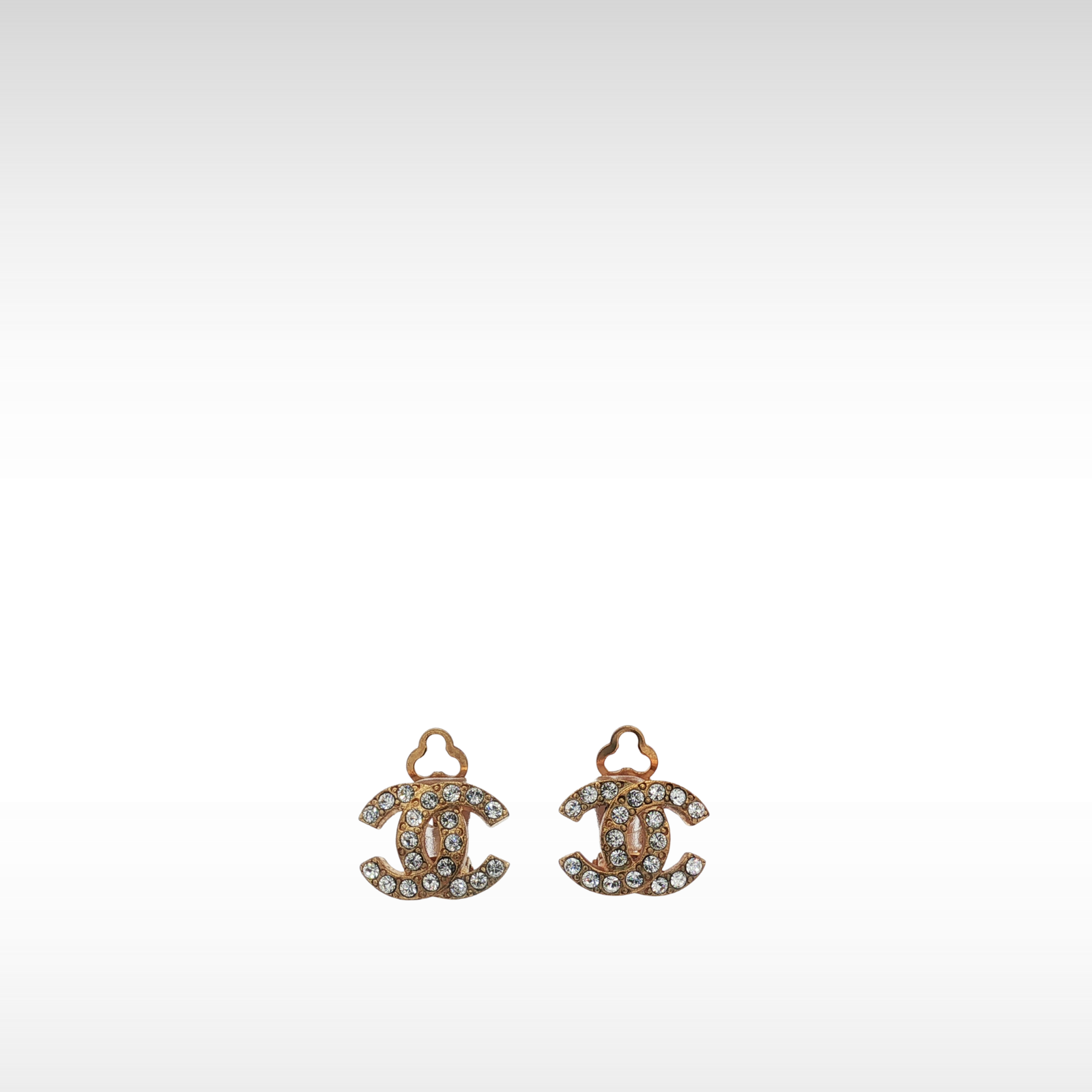 Brass Transparent Earrings