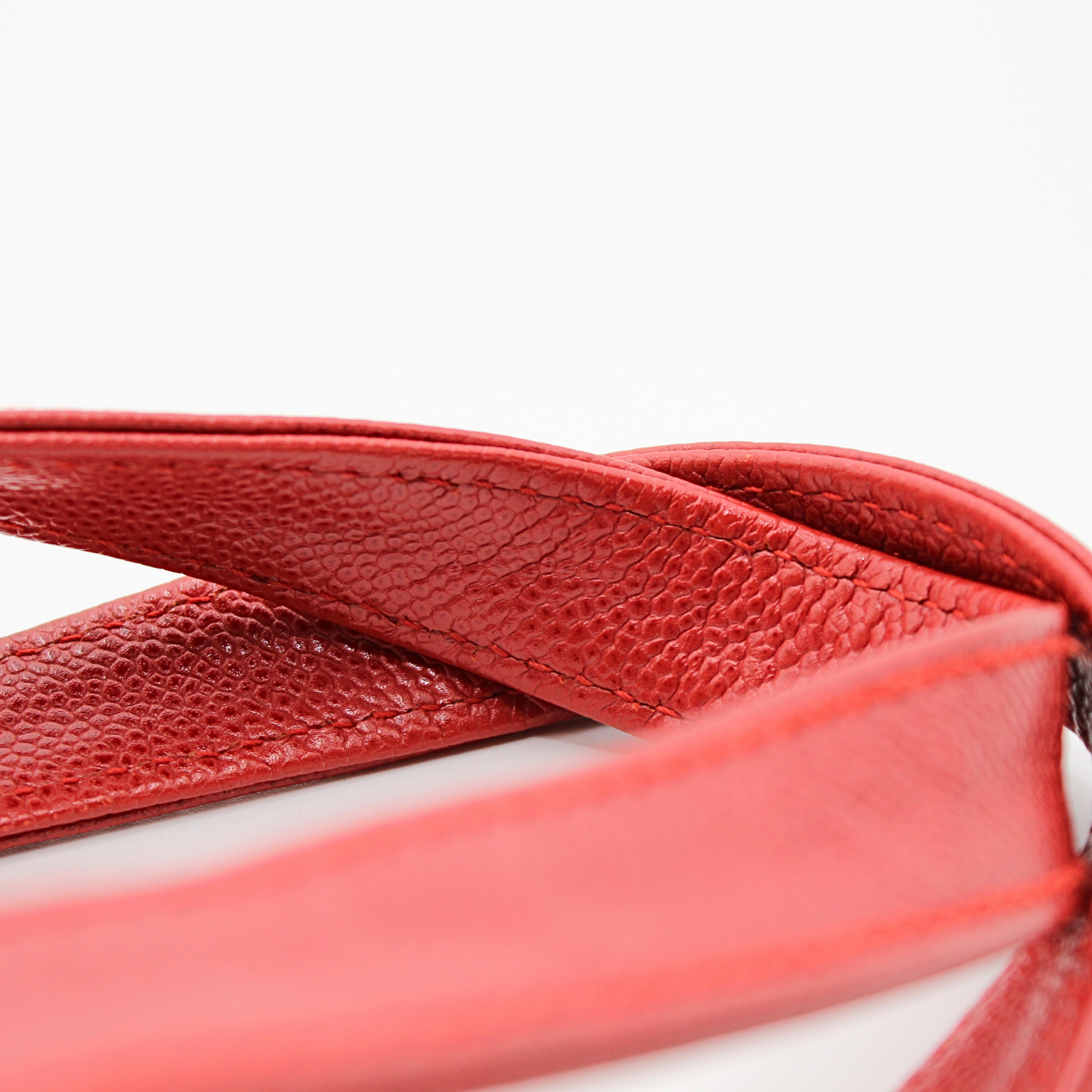 Caviar Red Shoulder Bag