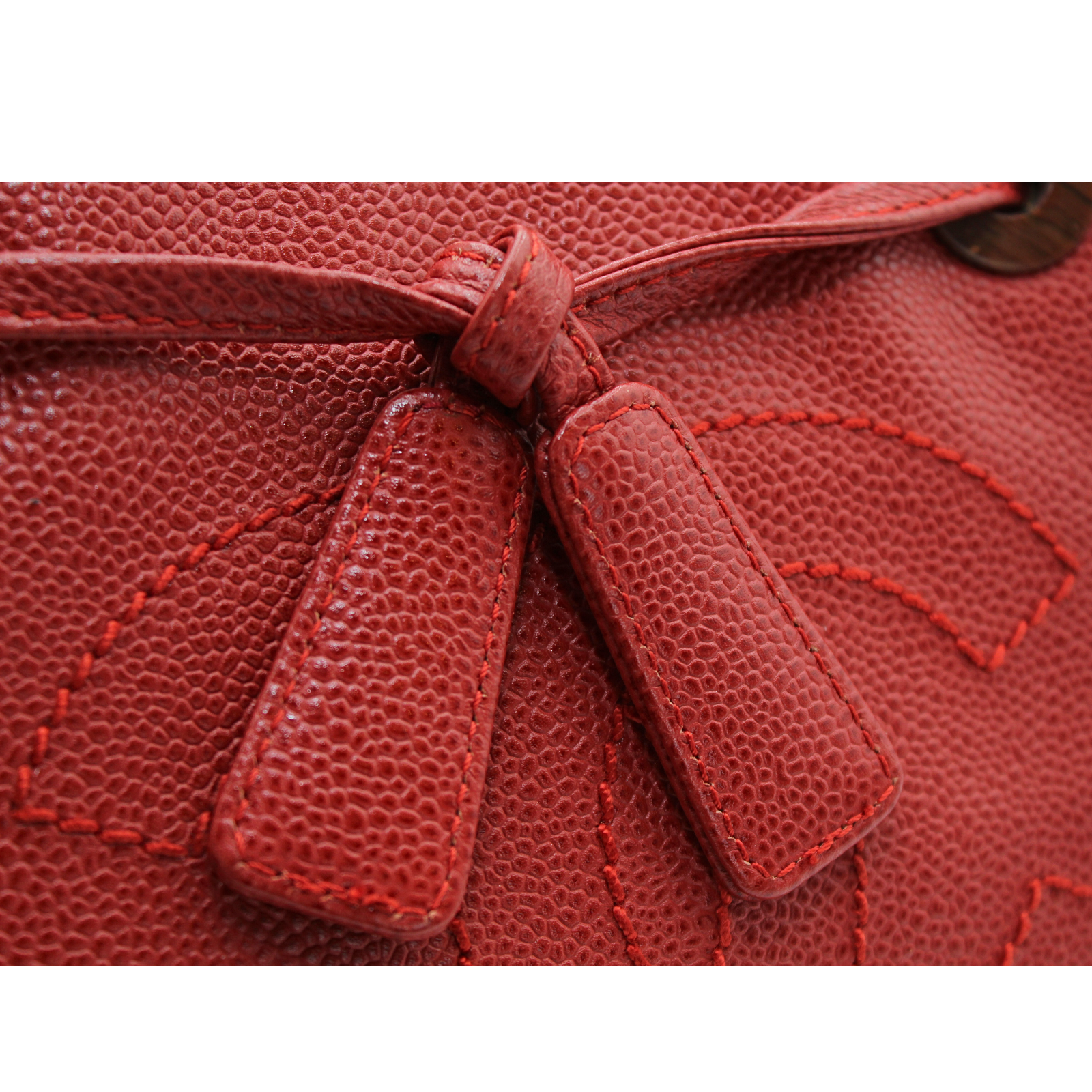 Caviar Red Shoulder Bag