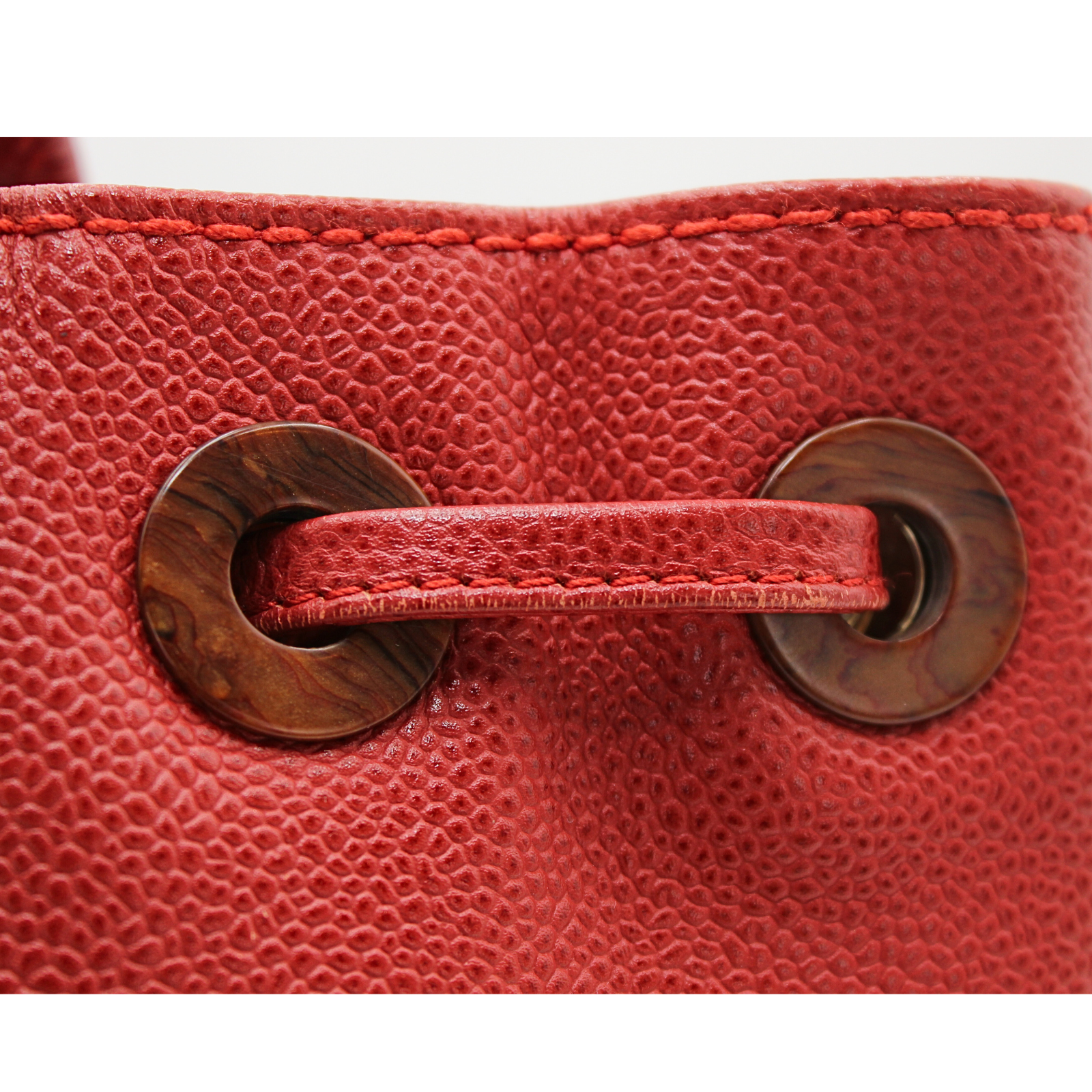 Caviar Red Shoulder Bag