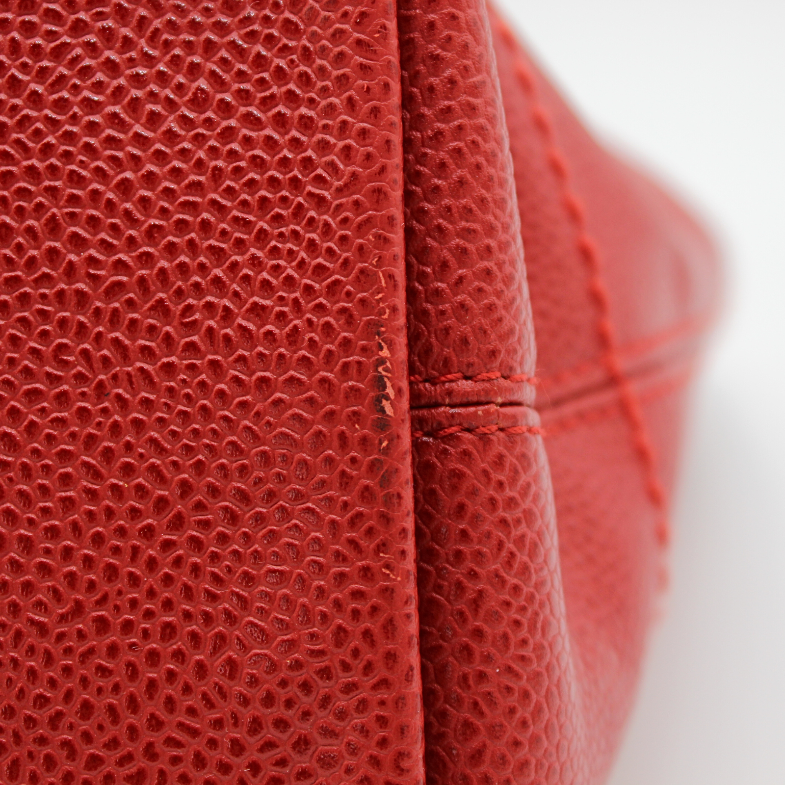 Caviar Red Shoulder Bag