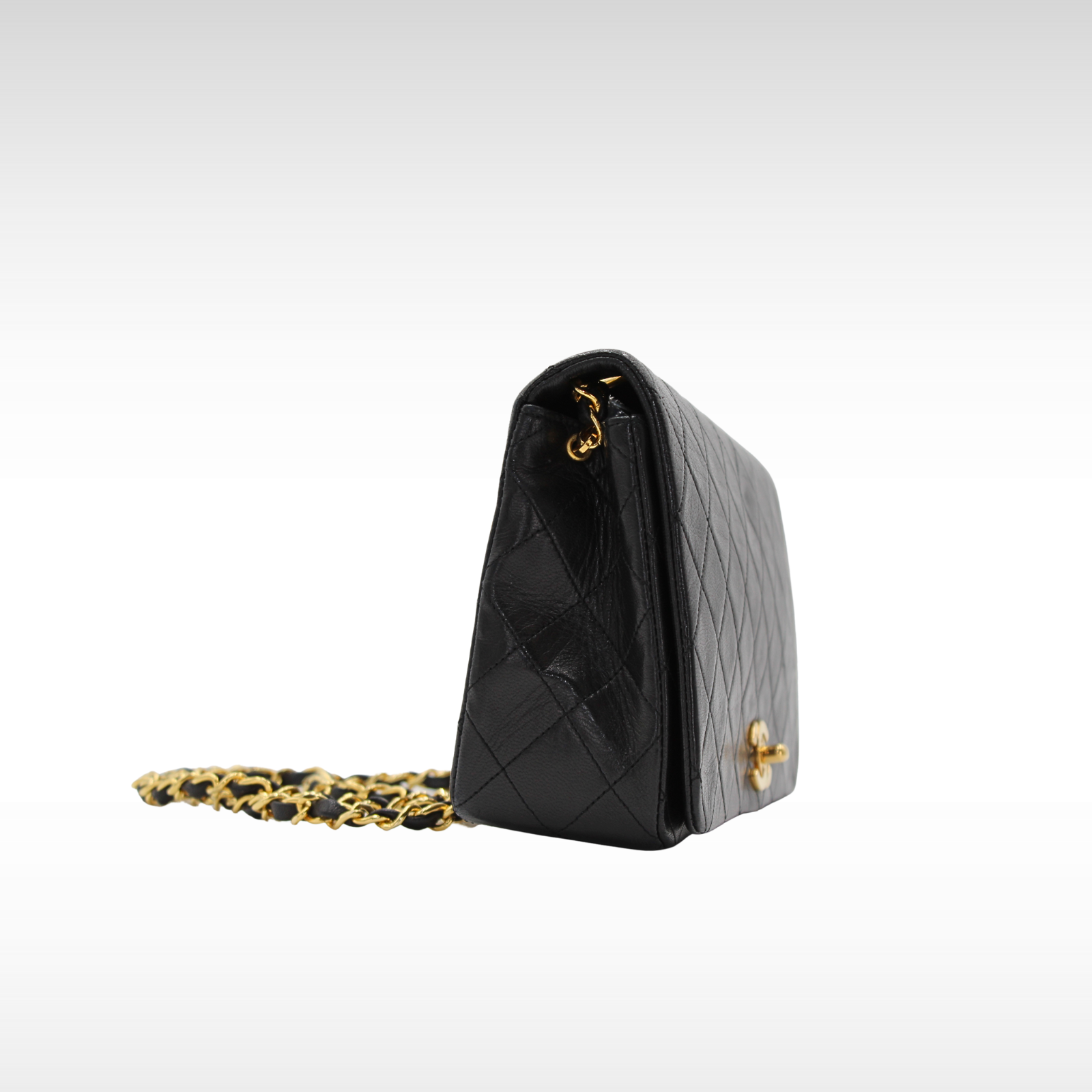 Lamb Black Shoulder Bag