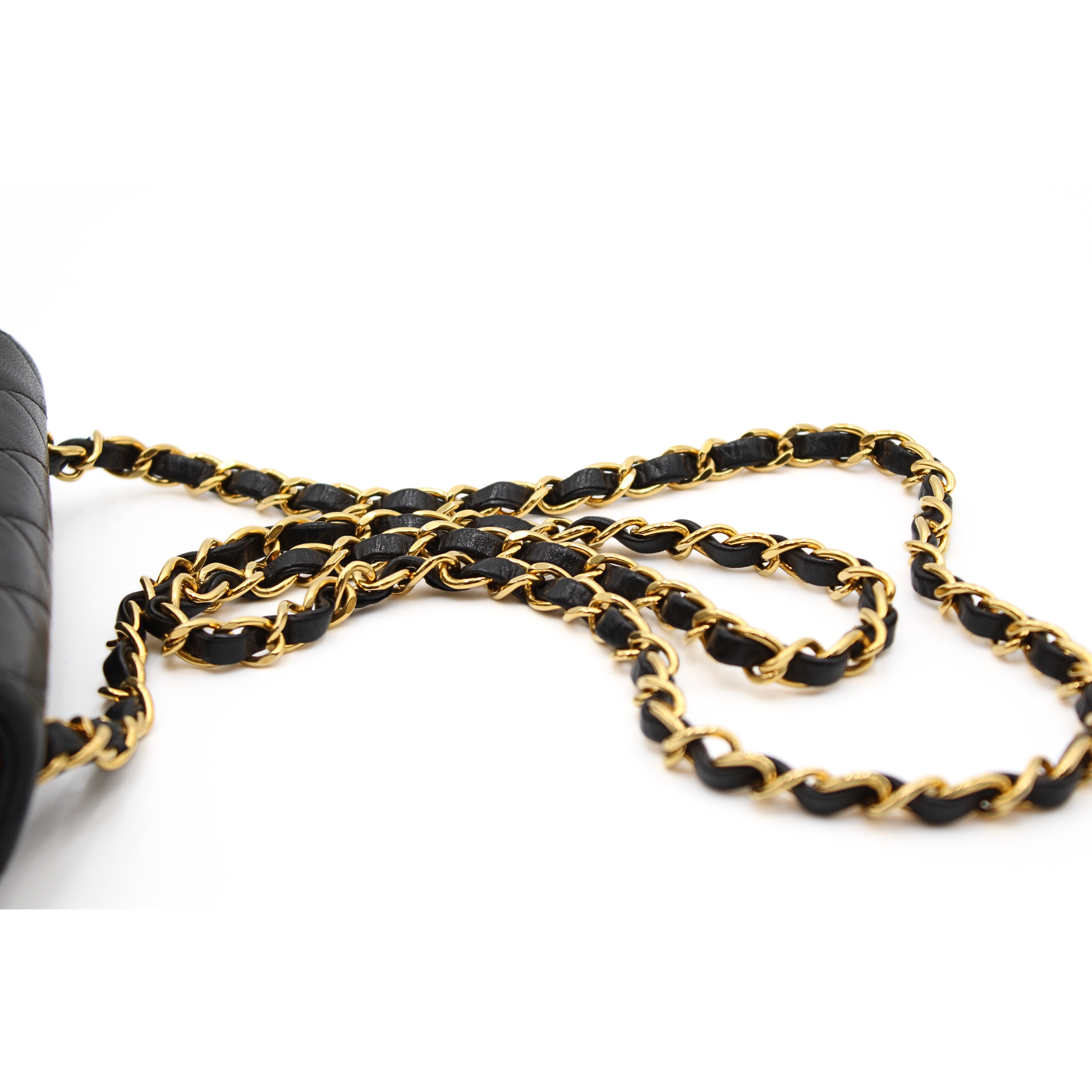 Lamb Black Crossbody Bag