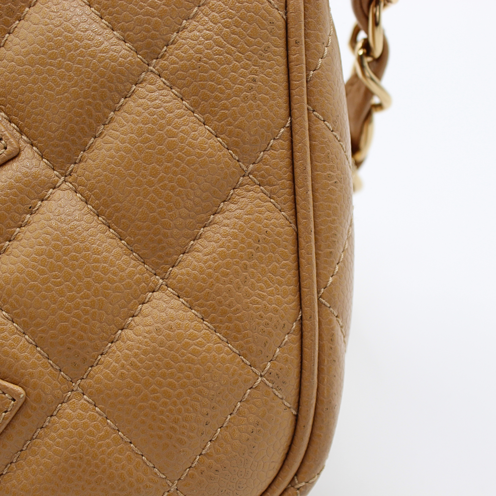 Beige Cavier Shoulder Bag