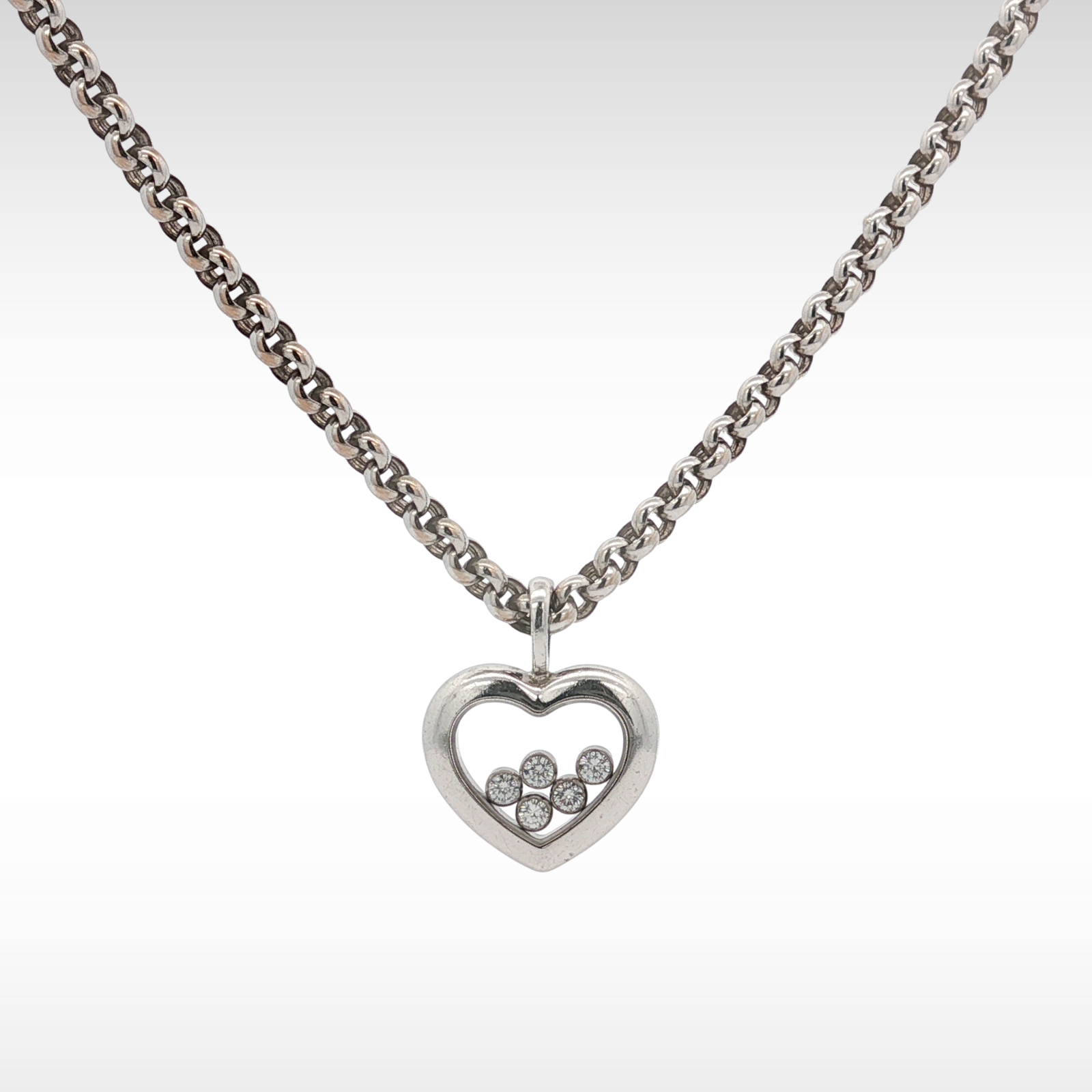 Happy Diamond White Gold Necklace
