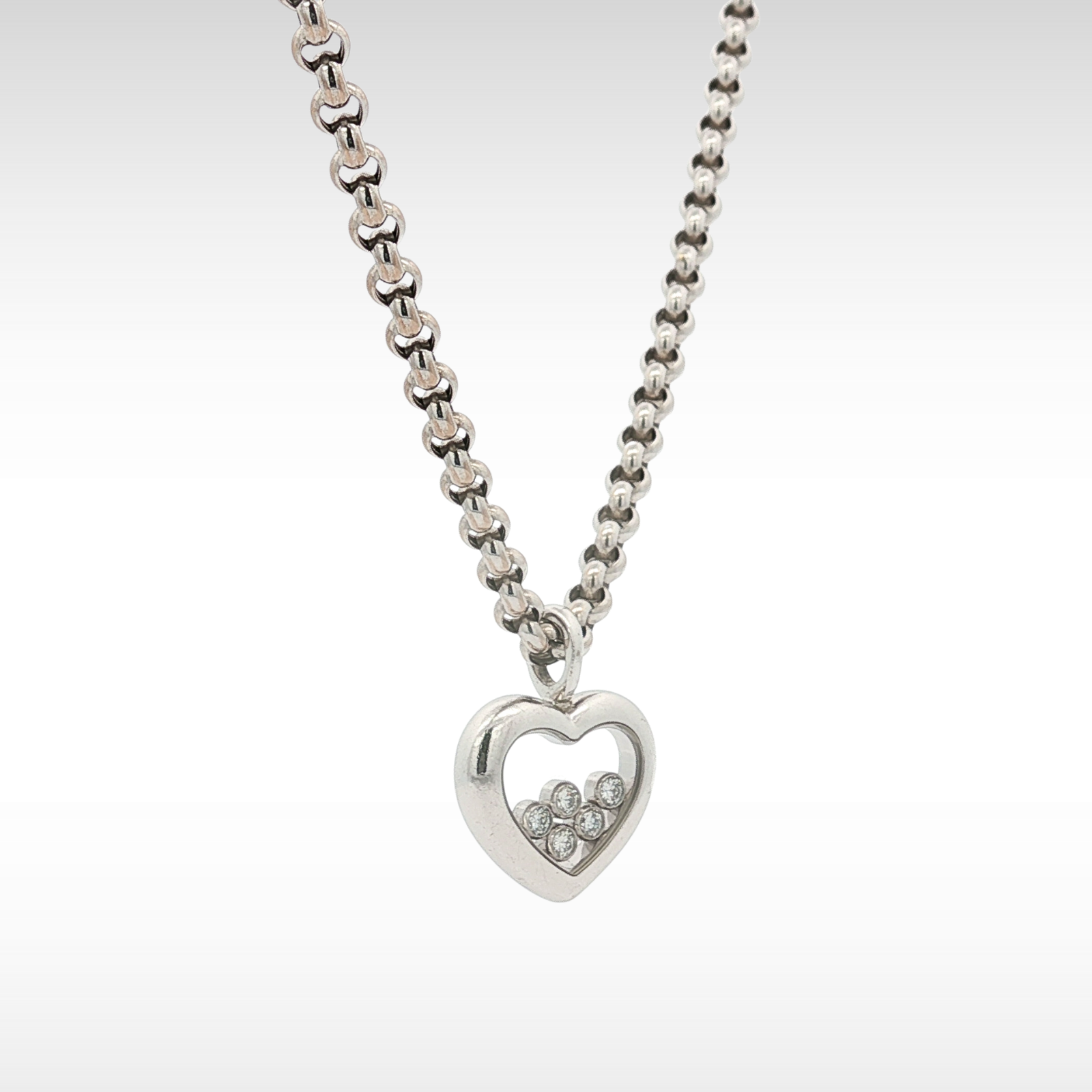 Happy Diamond White Gold Necklace