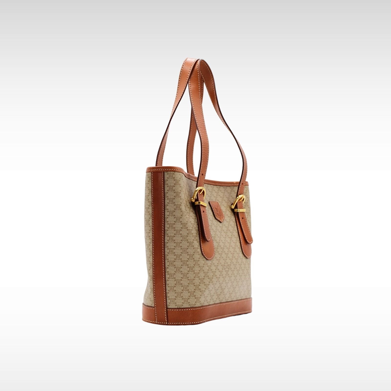 Macadam Coated Canvas Shoulder Bag