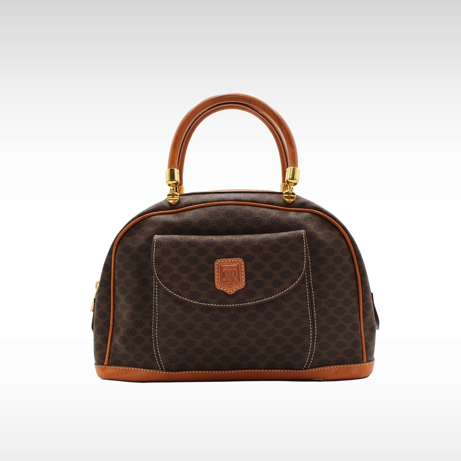 Macadam Coated Canvas Handbag