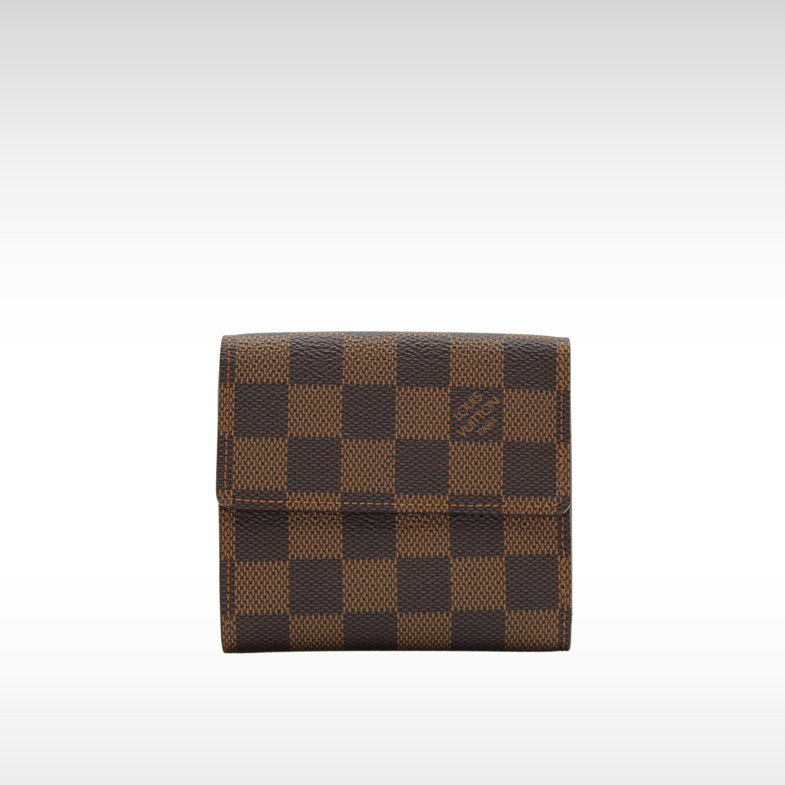 Elise Damier Coated Canvas Ebene Wallet