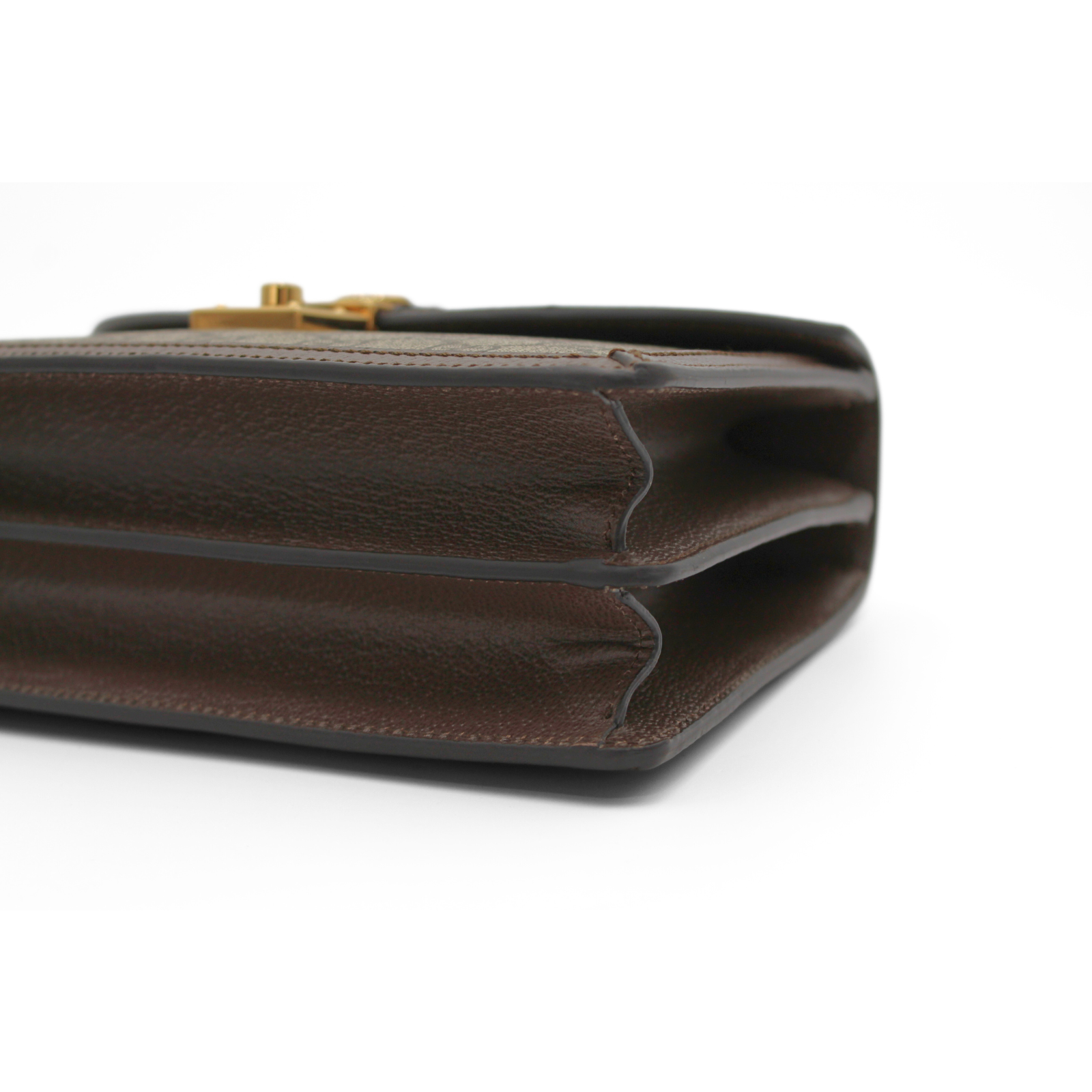 Ophidia Medium Coated Canvas Beige Handbag