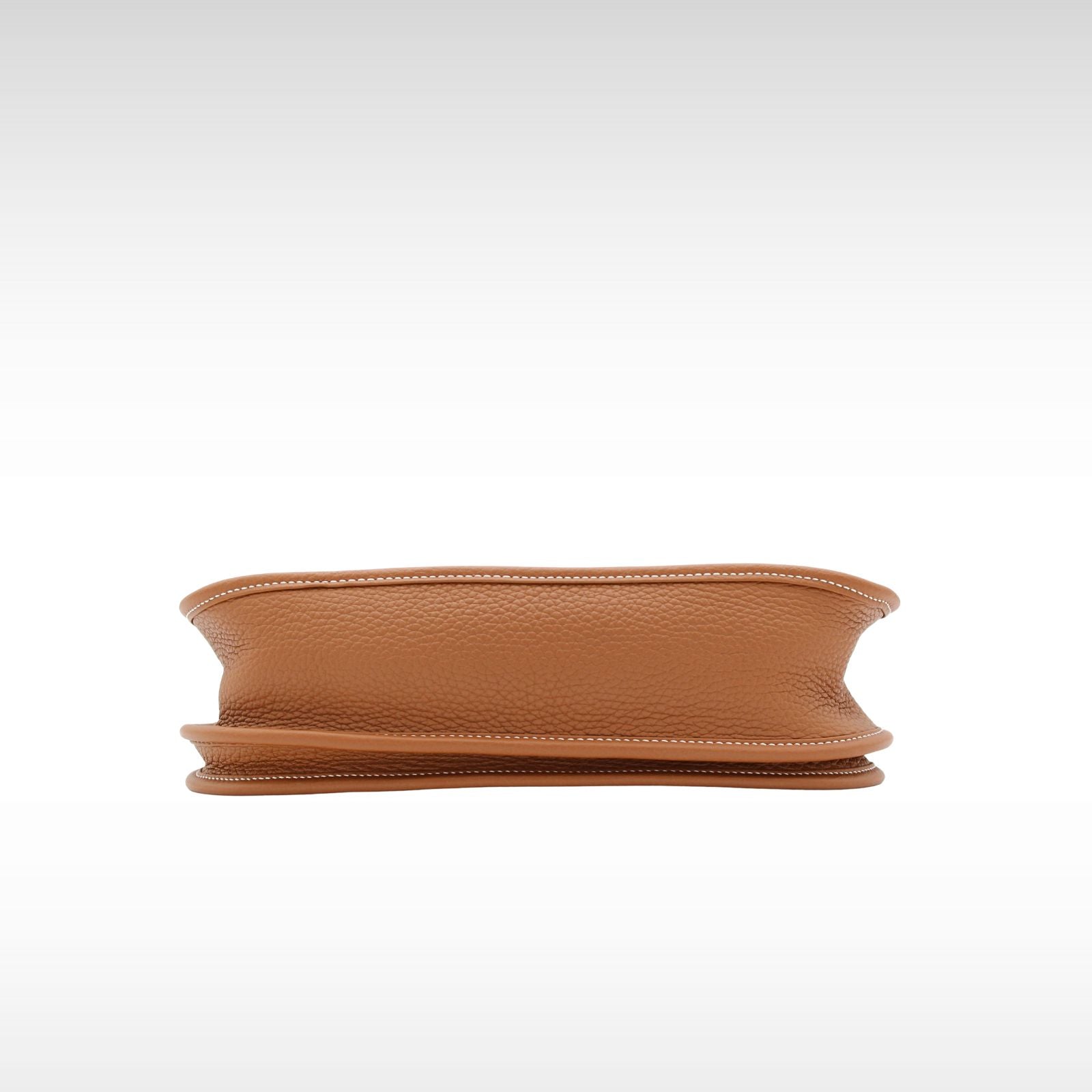 Evelyne 3 PM Taurillon Clemence Gold Crossbody Bag