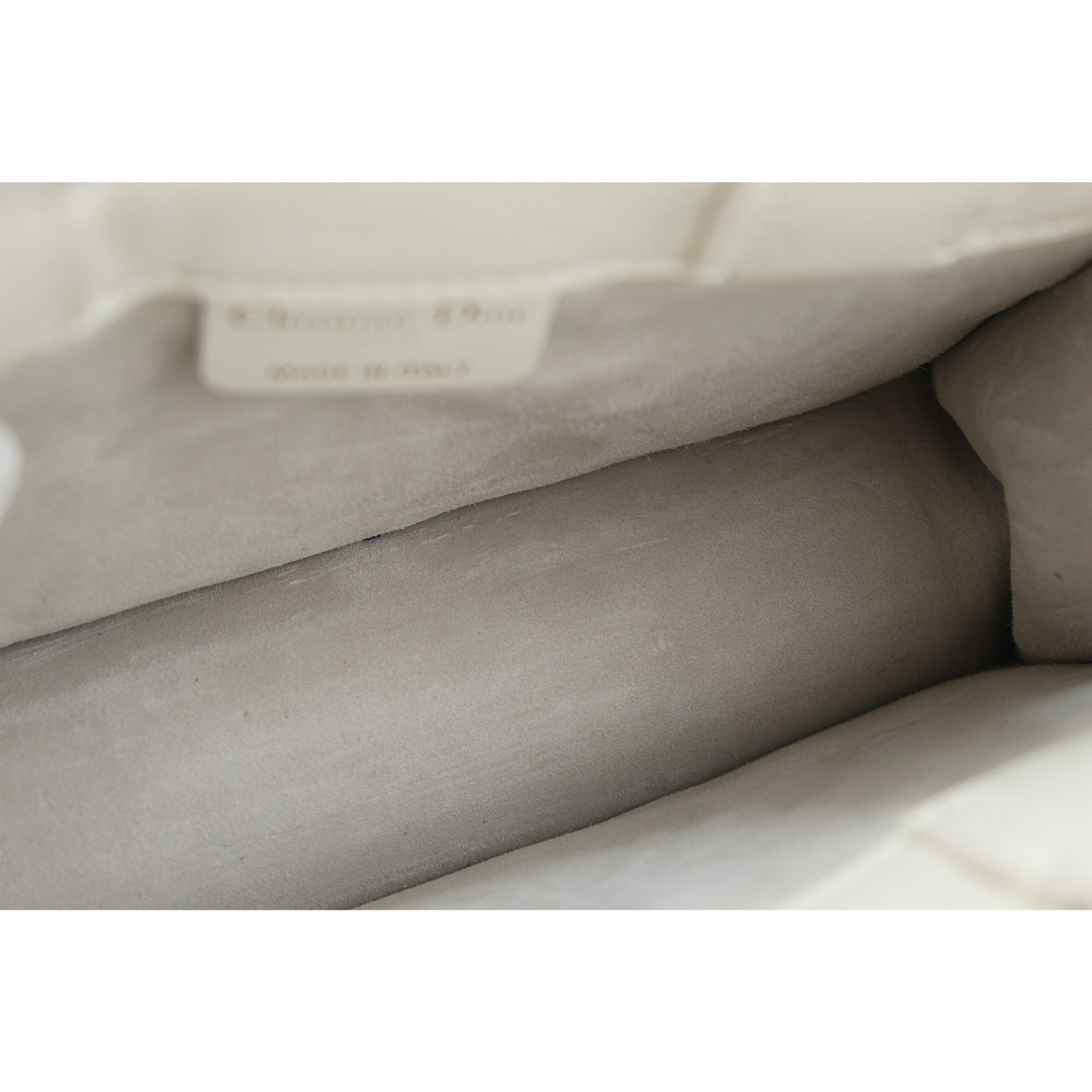 Book Tote Mini Macrocannage Calf White Handbag