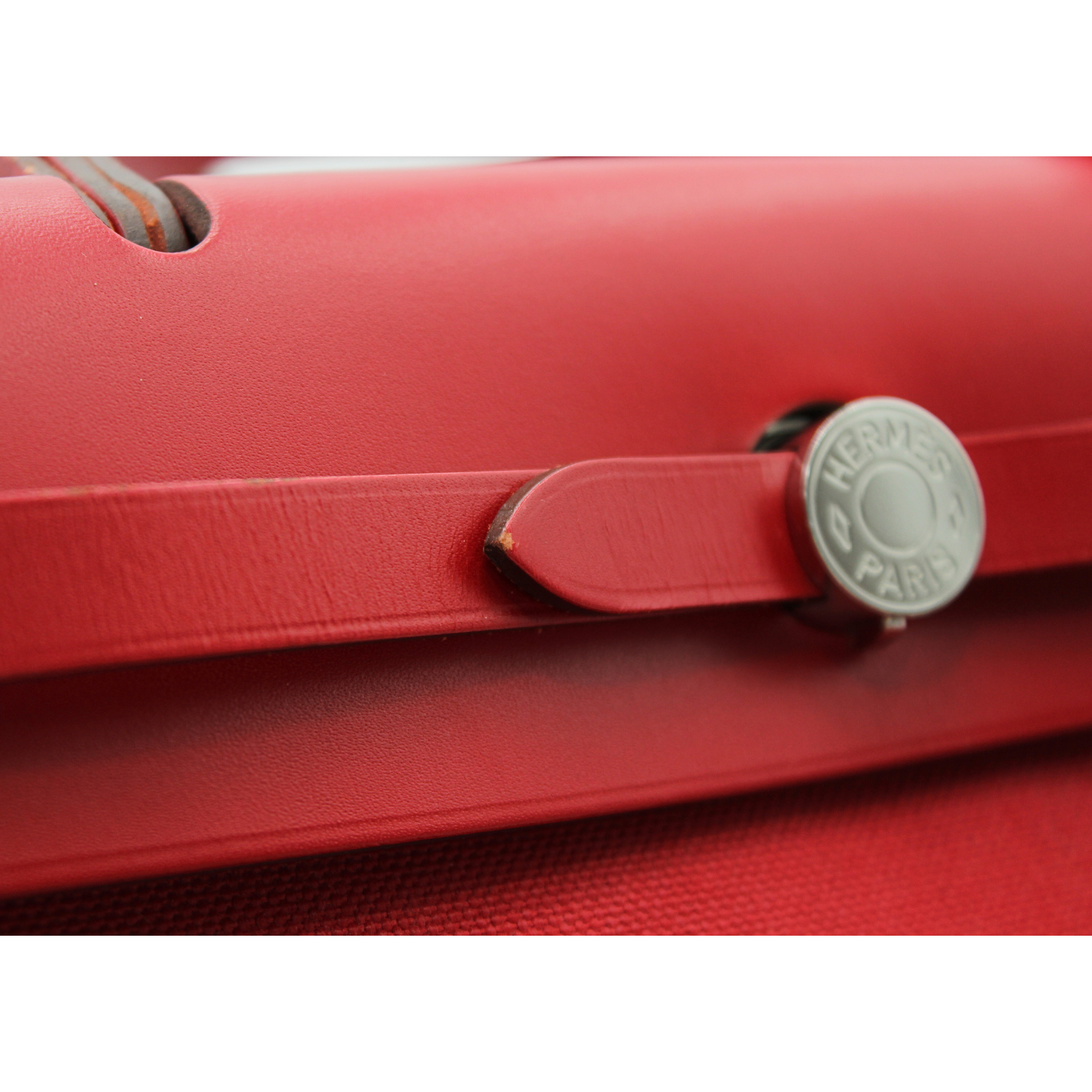 Herbag Zip 31 Toile Military Rouge Piment Shoulder Bag