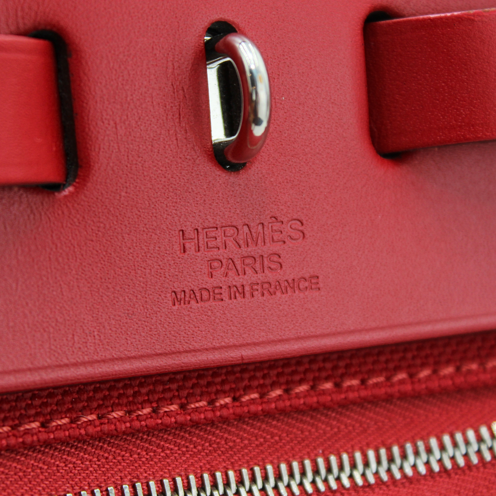 Herbag Zip 31 Toile Military Rouge Piment Shoulder Bag