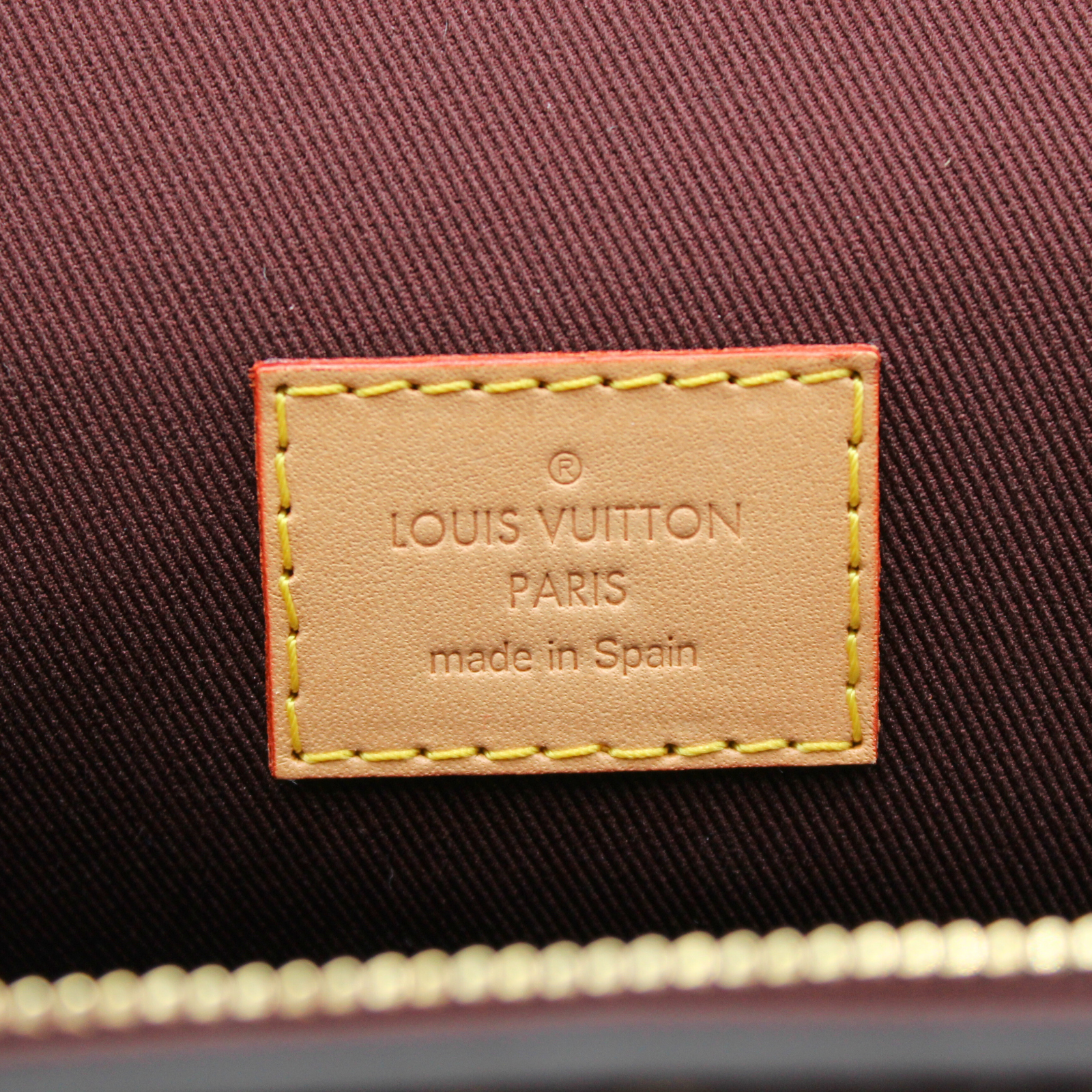 Cluny MM Monogram Coated Canvas Marron Hand Bag