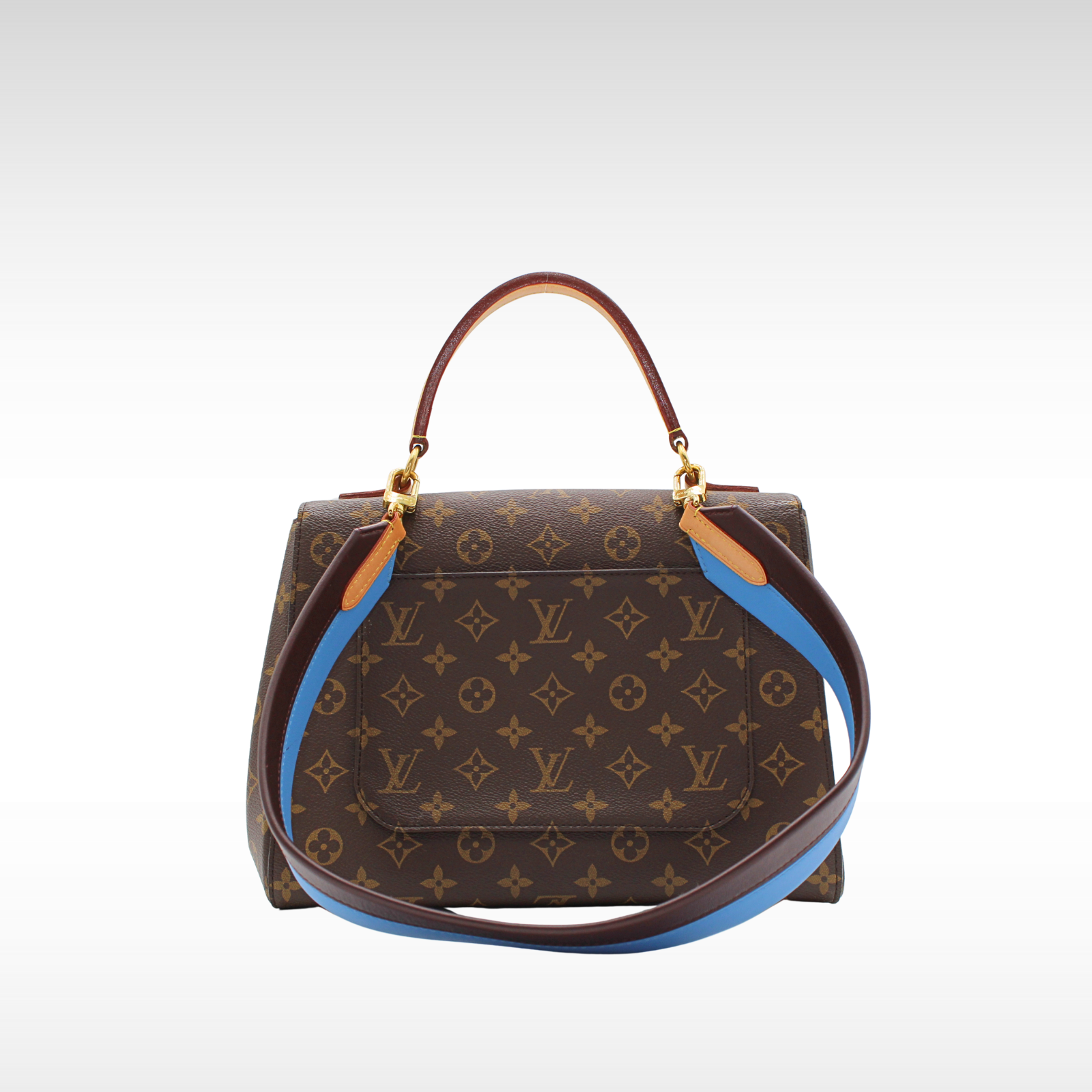 Cluny MM Monogram Coated Canvas Marron Hand Bag