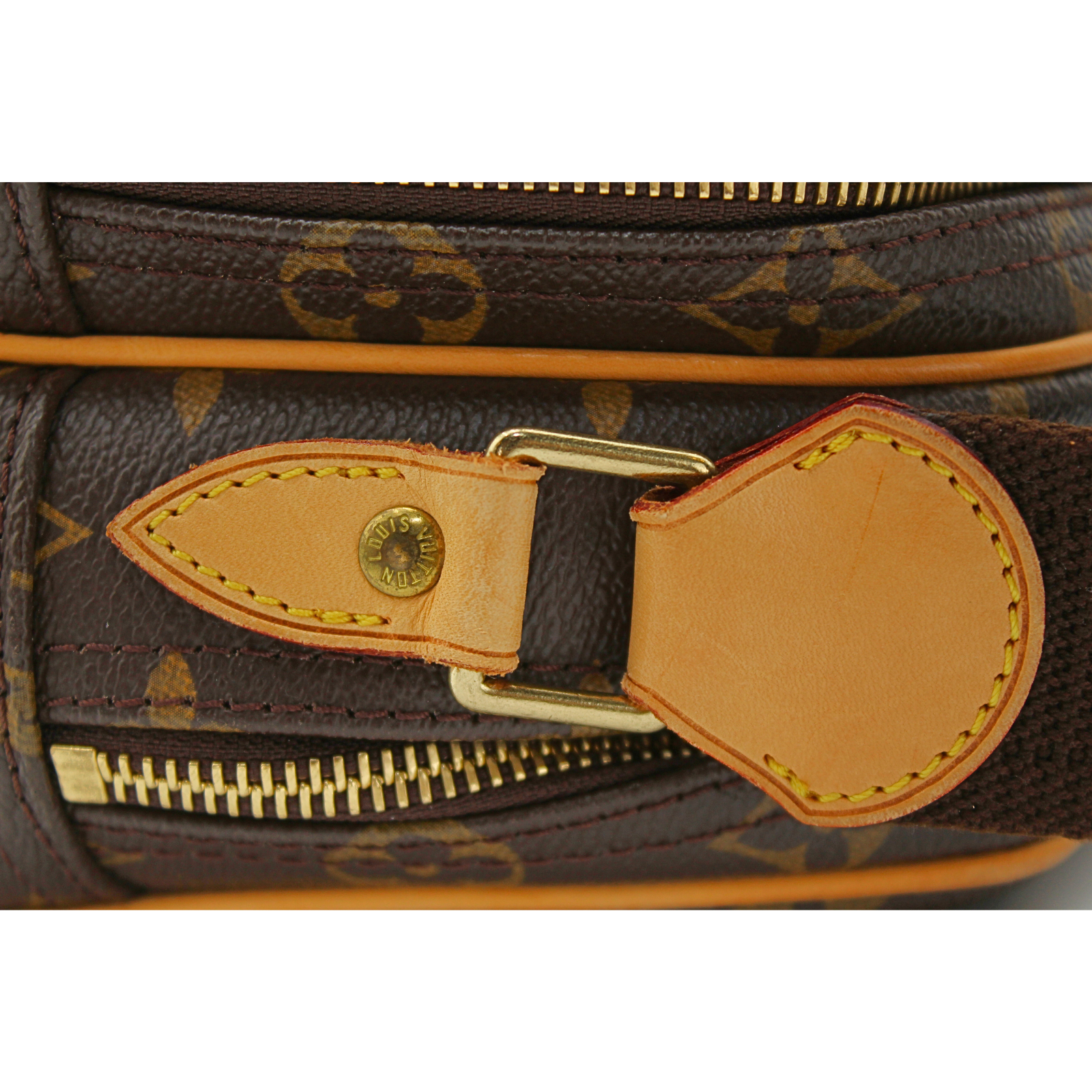 Reporter 28 Monogram Coated Canvas Marron Cross Body Bag