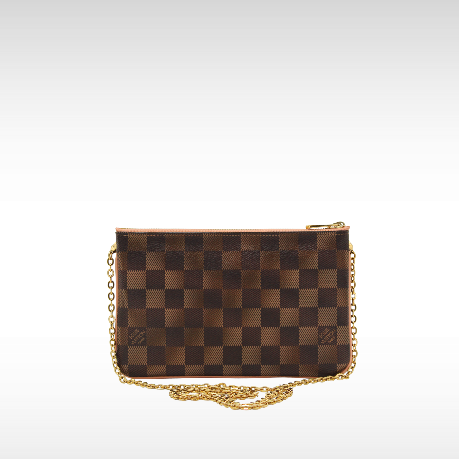 Pochette Double Zip Damier Crossbody Bag