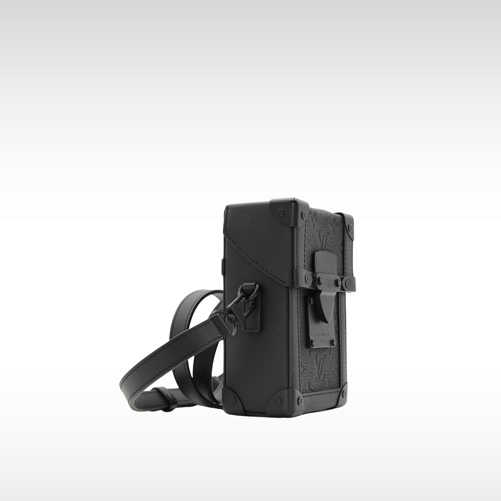 Vertical Trunk Wearable Taurillon Monogram Crossbody Bag