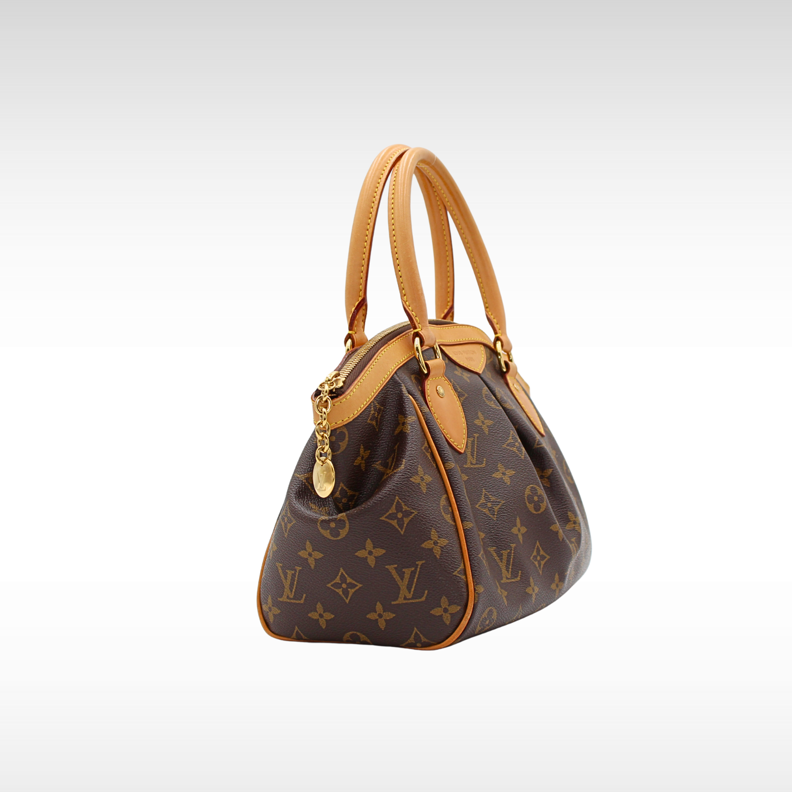 Tivoli PM Monogram Coated Canvas Marron Hand Bag