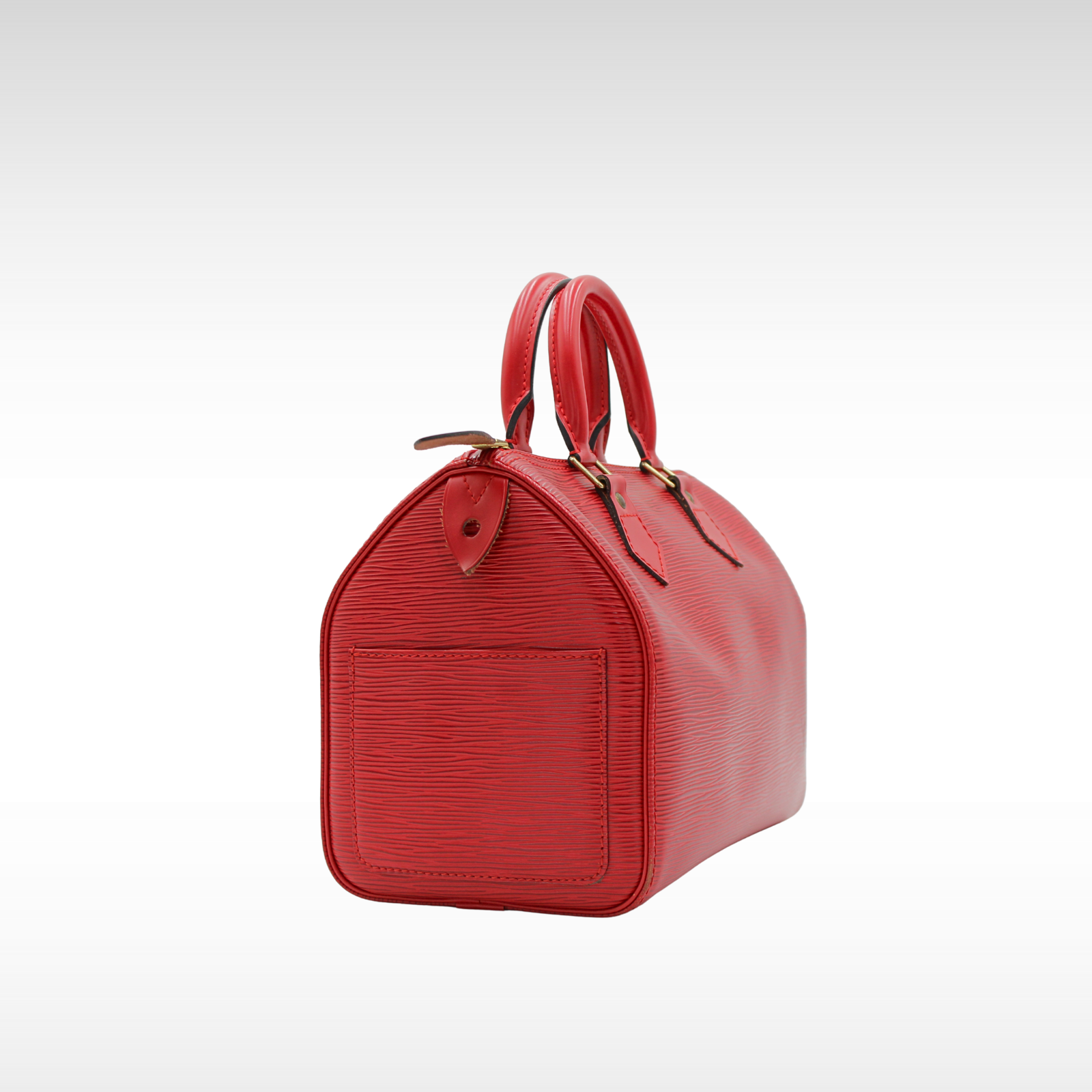 Speedy 25 Epi Calf Red Hand Bag
