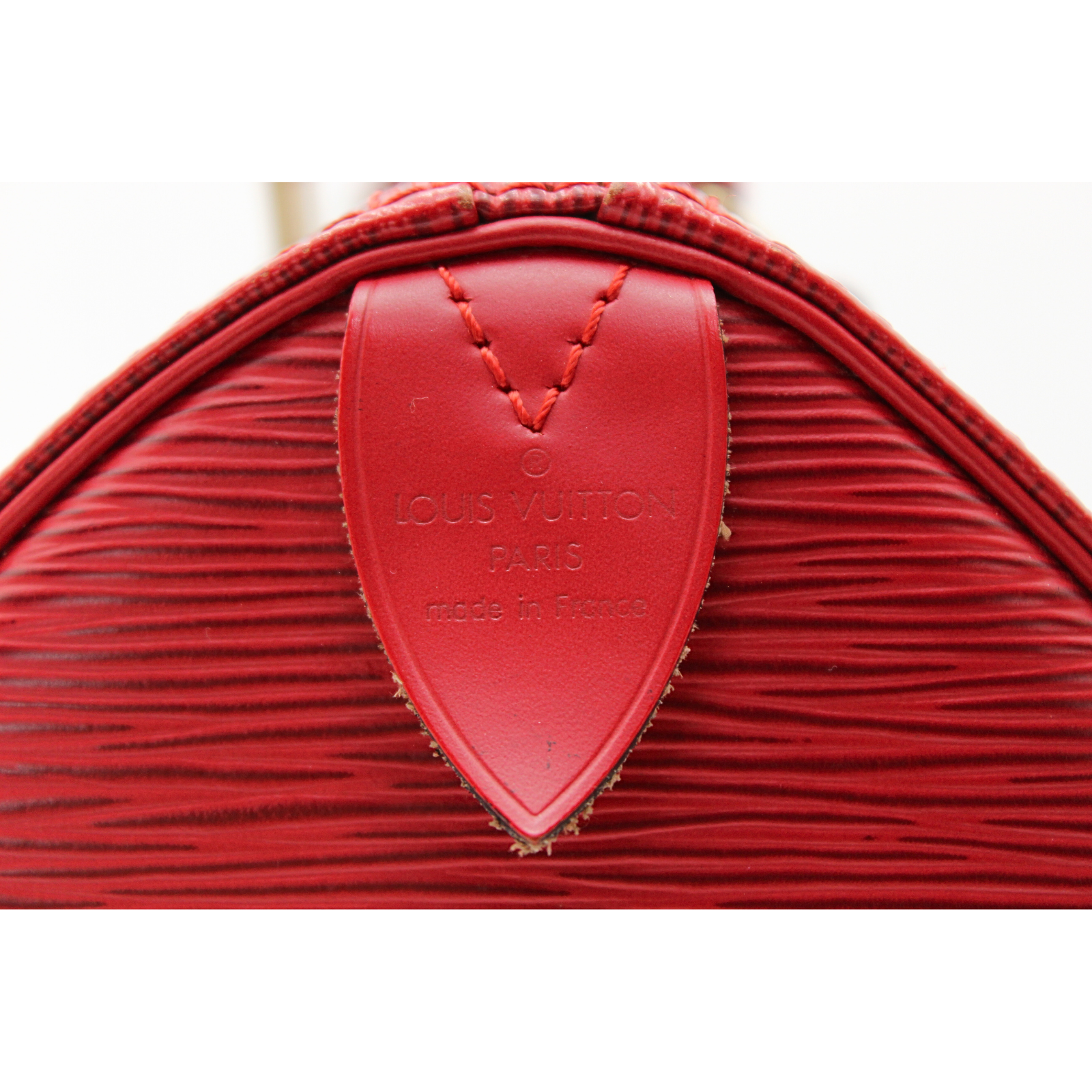 Speedy 25 Epi Calf Red Hand Bag
