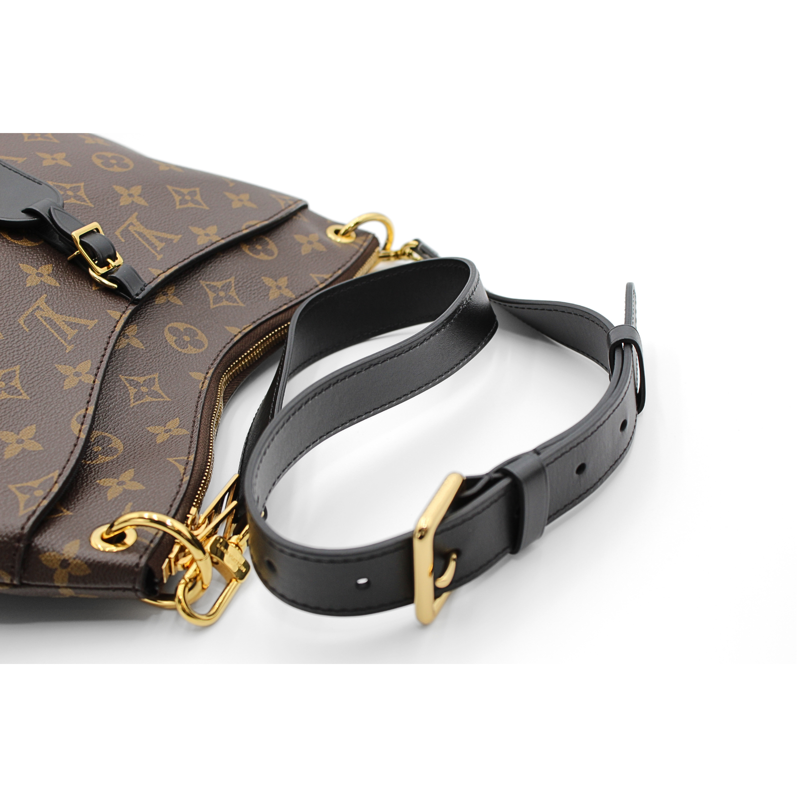 Odeon MM Monogram Coated Canvas Marron Shoulder Bag