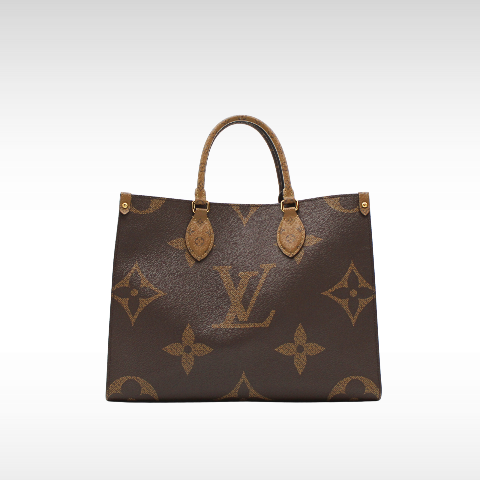 Onthego MM Monogram Giant Marron Hand Bag