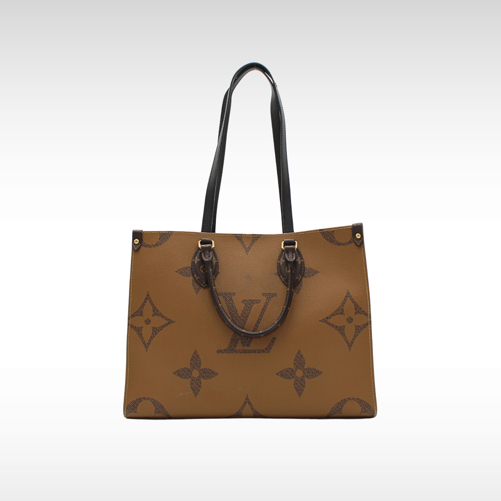 Onthego MM Monogram Giant Marron Hand Bag