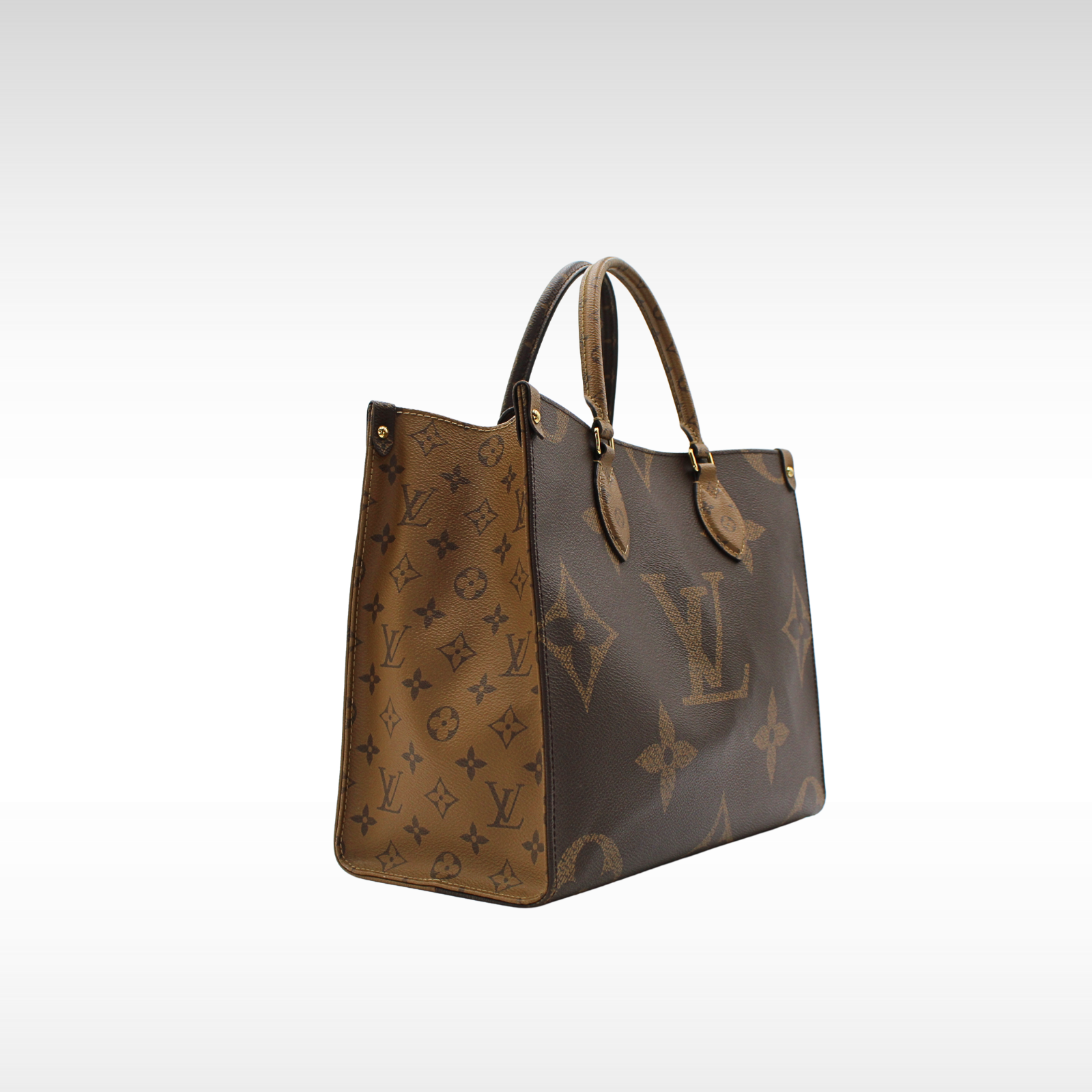 Onthego MM Monogram Giant Marron Hand Bag