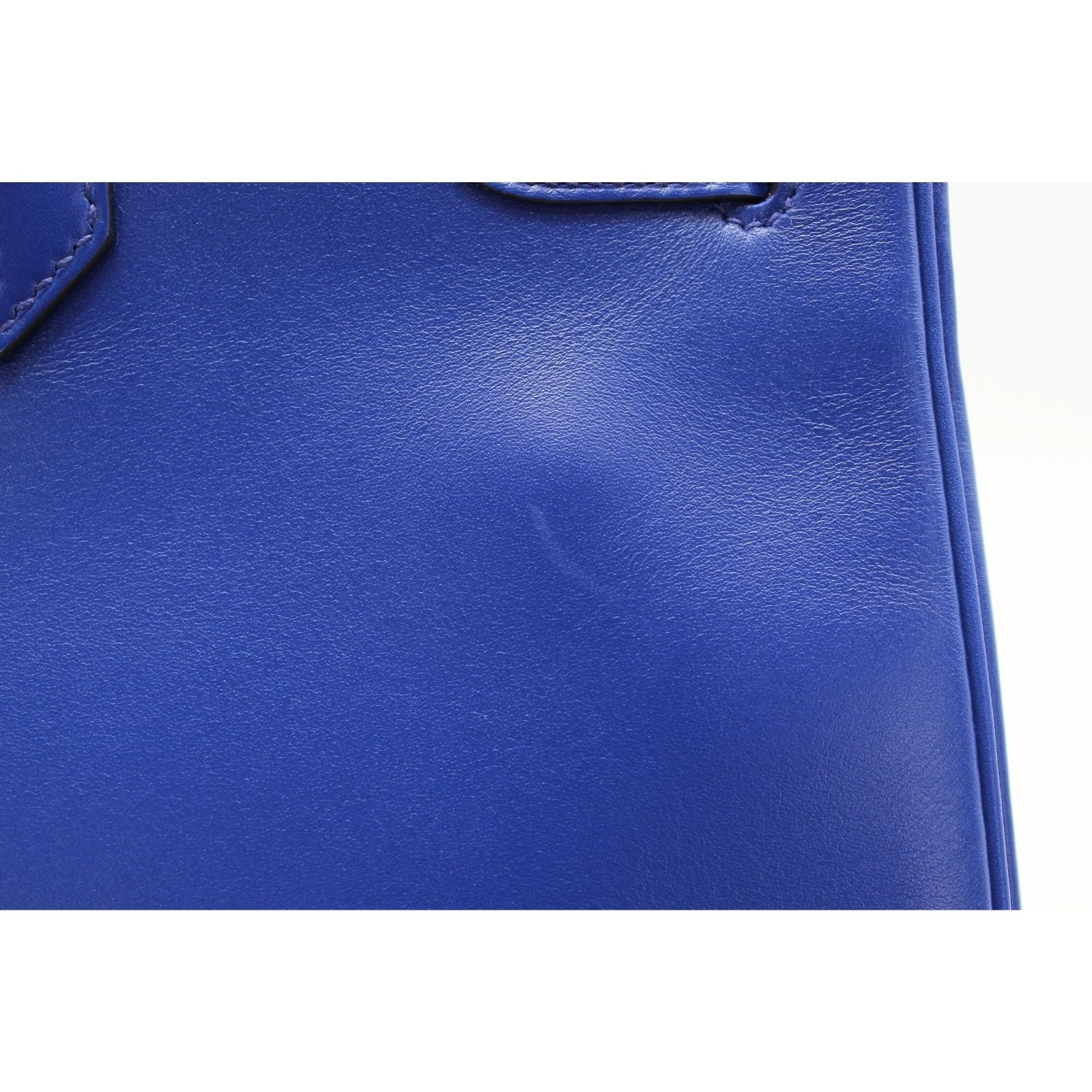 Birkin 35 Tadelakt Blue Electrique