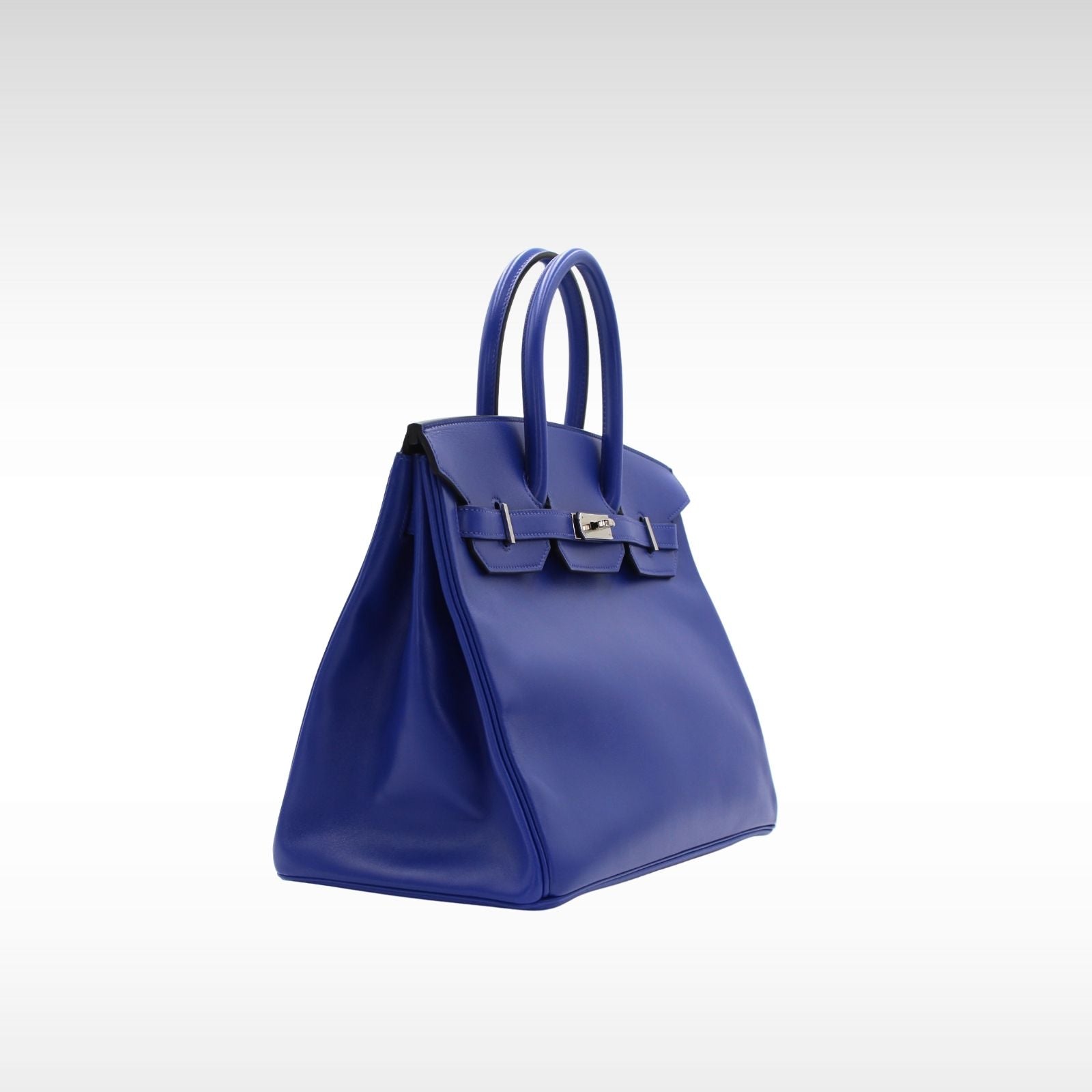 Birkin 35 Tadelakt Blue Electrique