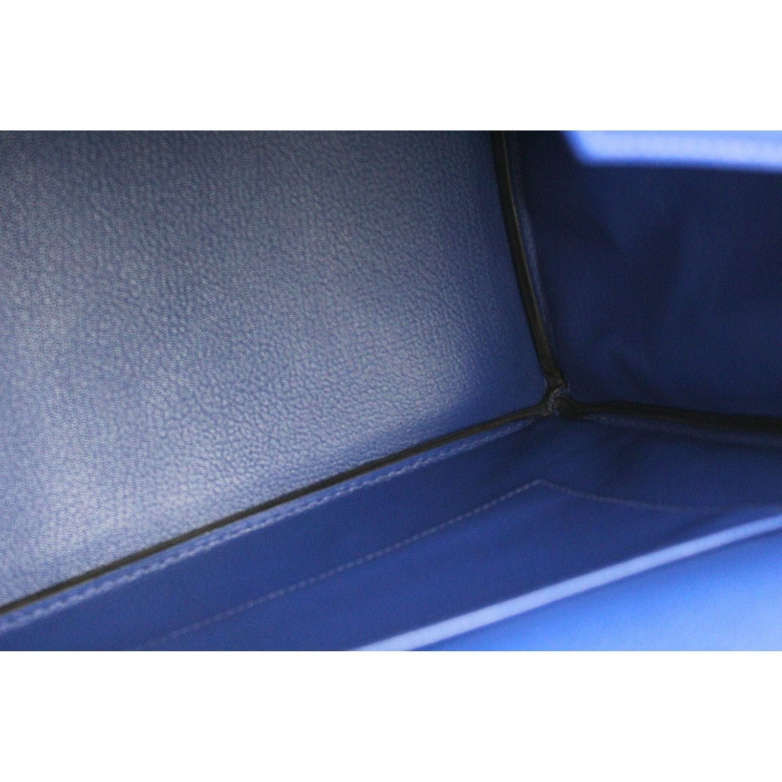 Birkin 35 Tadelakt Blue Electrique