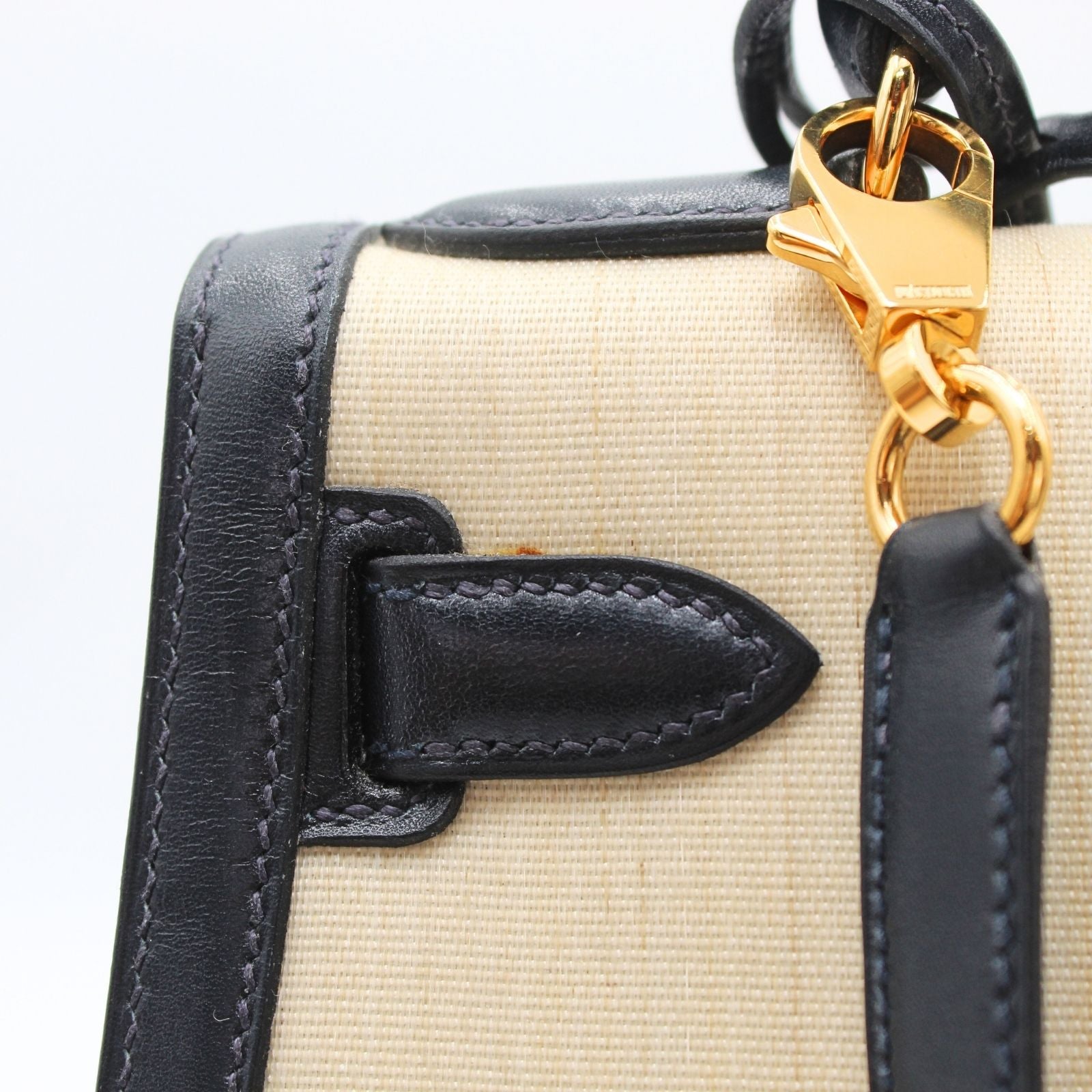 Kelly 28 Horse Hair Natural+Navy