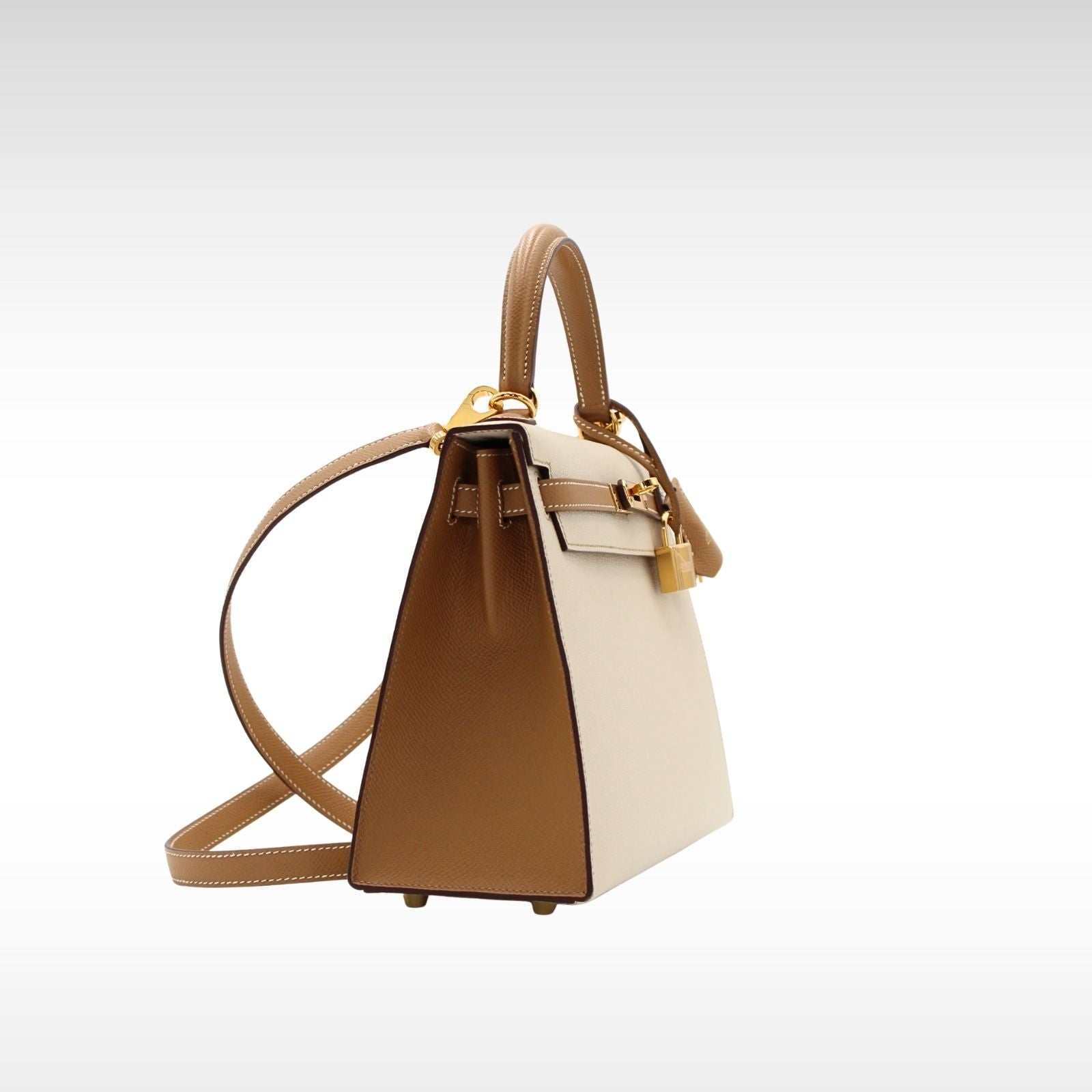 Kelly 25 Personal Order Epsom Craie+Biscuit