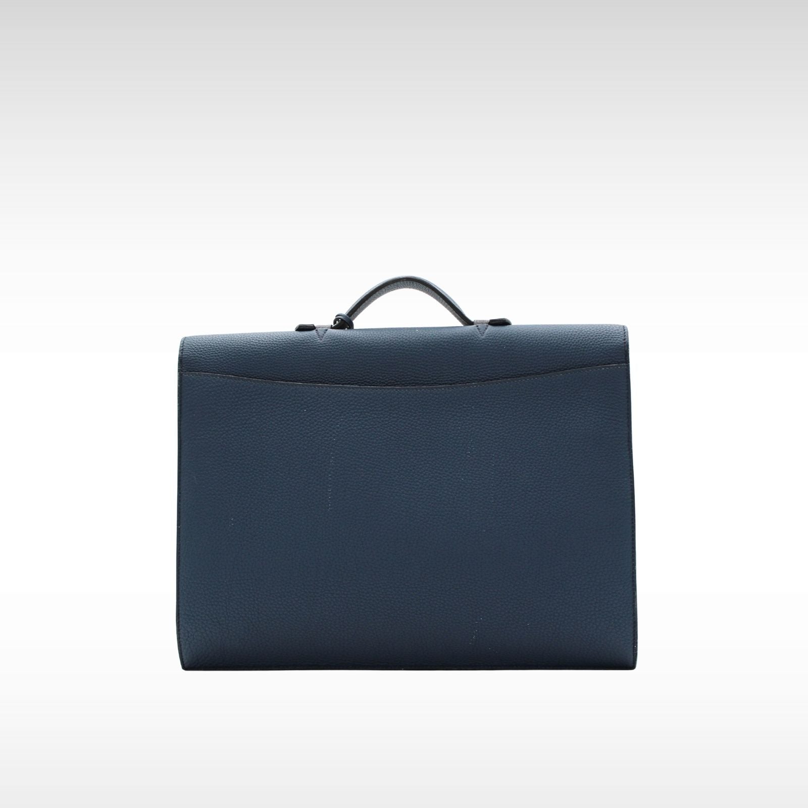 Sac A Depeches Multipocket 38-2 Togo Blue De Prusse+Black Briefcase
