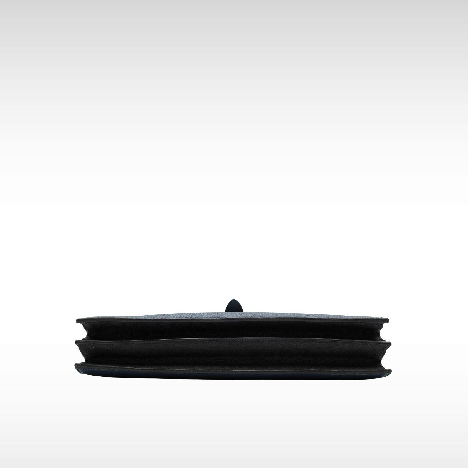 Sac A Depeches Multipocket 38-2 Togo Blue De Prusse+Black Briefcase