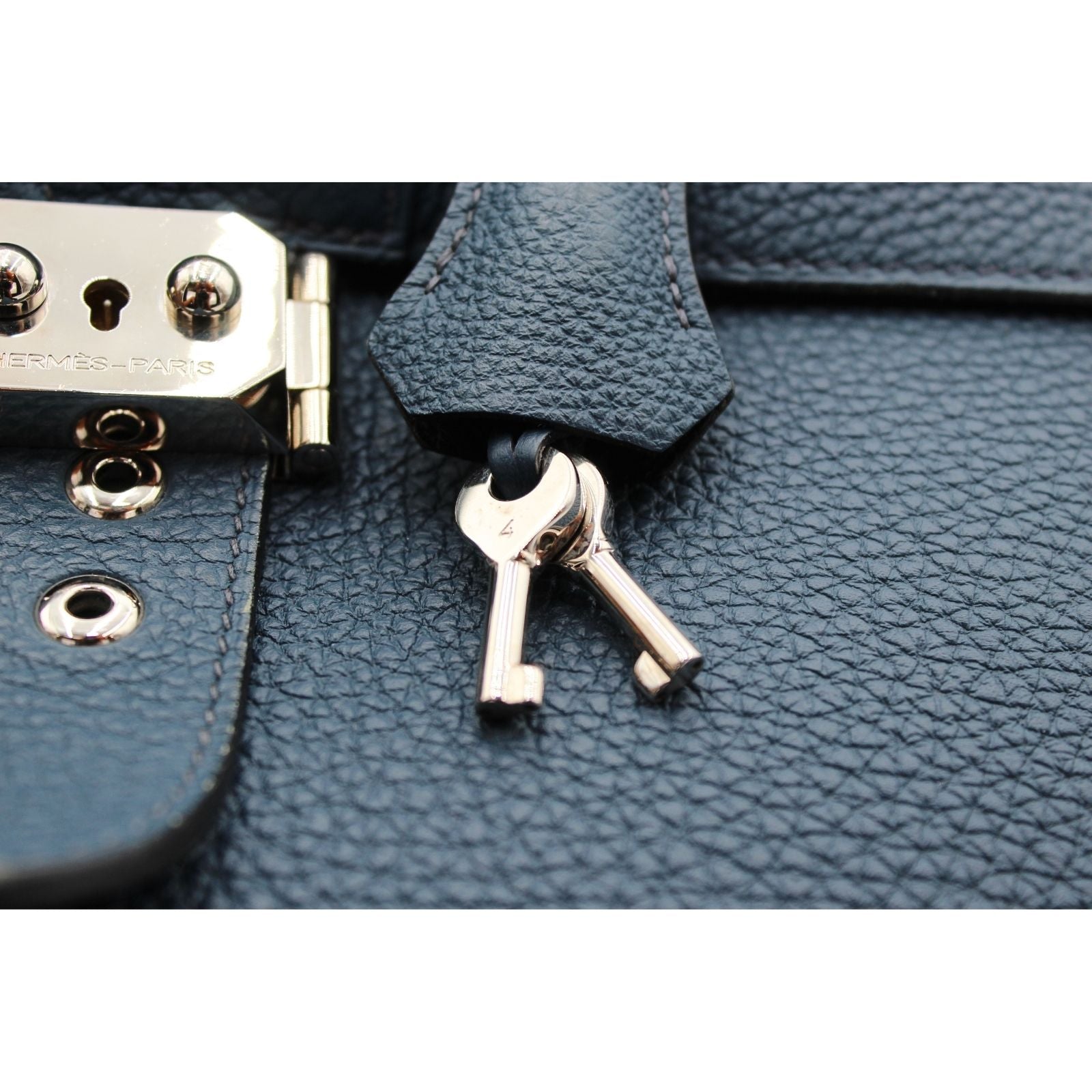 Sac A Depeches Multipocket 38-2 Togo Blue De Prusse+Black Briefcase