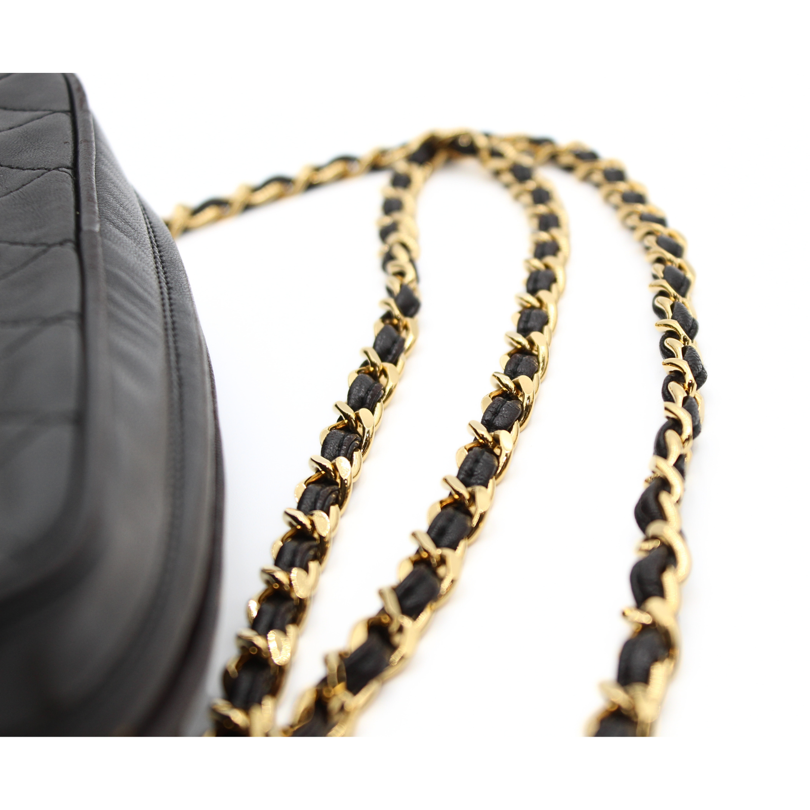 Lamb Black Crossbody Bag