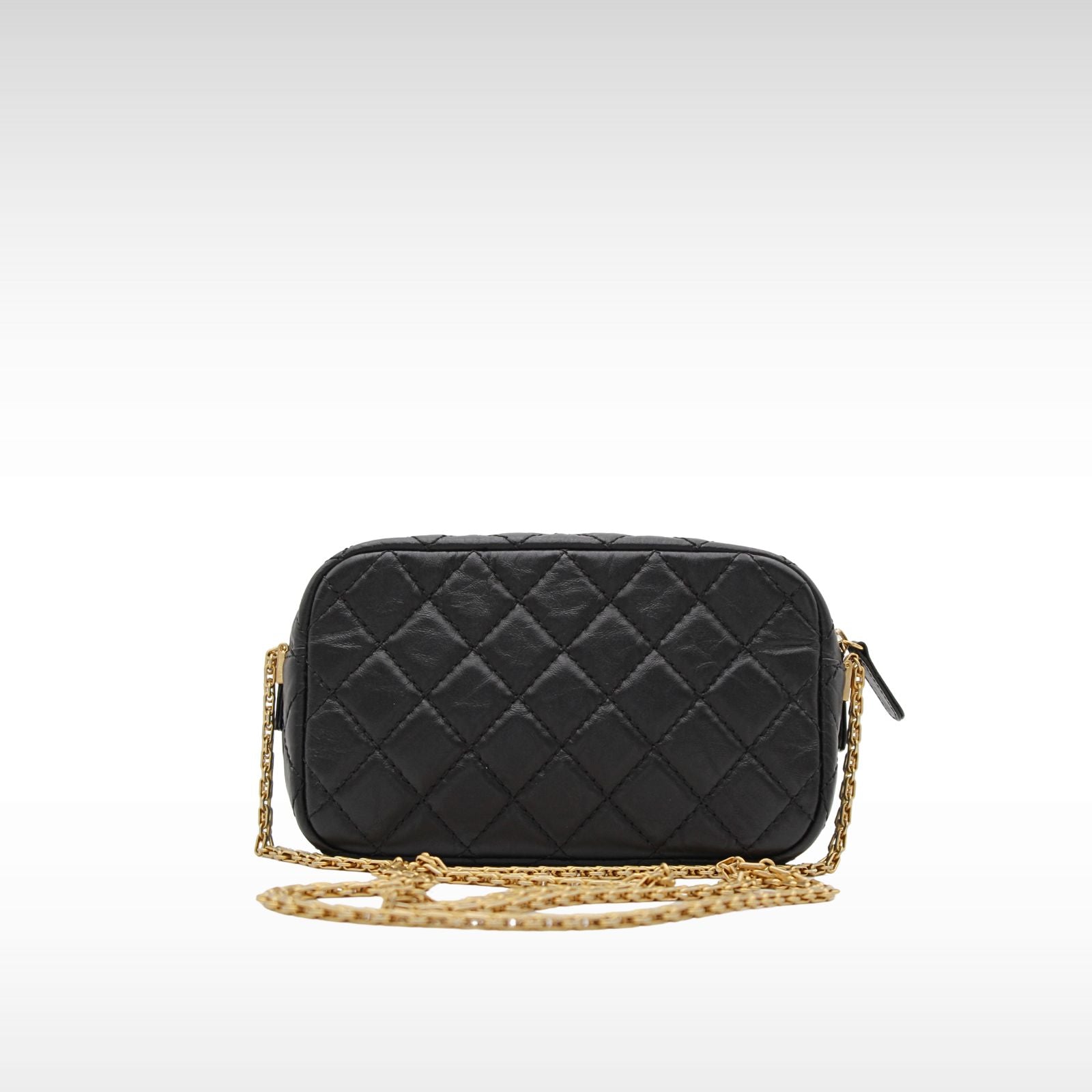 2.55 Calf Black Crossbody Bag