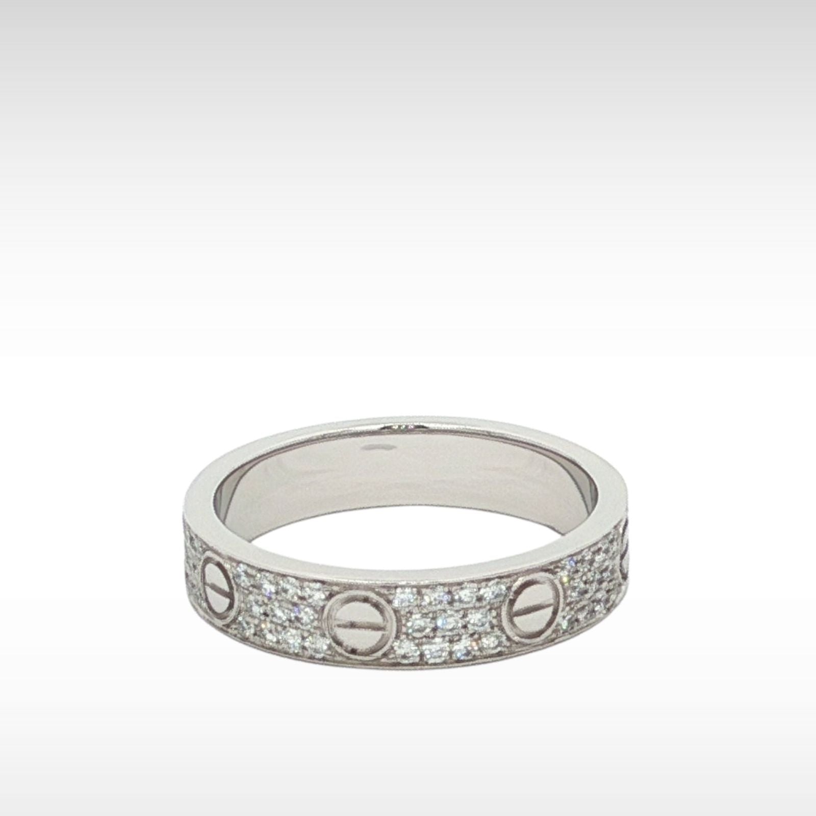 LOVE Ring Small Model  Paved 48 / 4.5