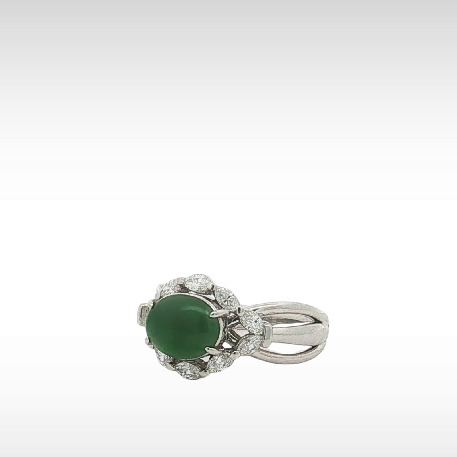 Jade Diamond Ring 6.5