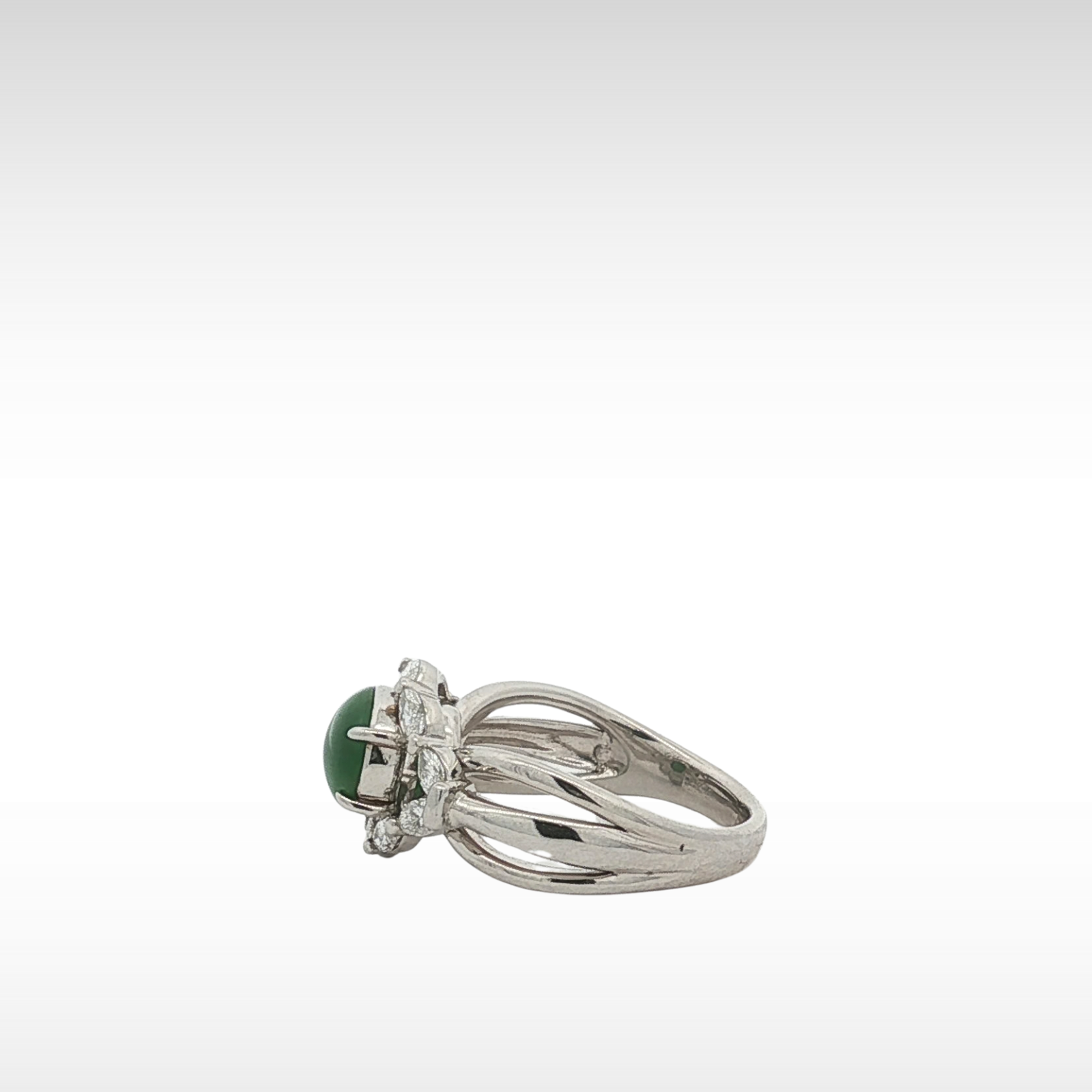 Jade Diamond Ring 6.5