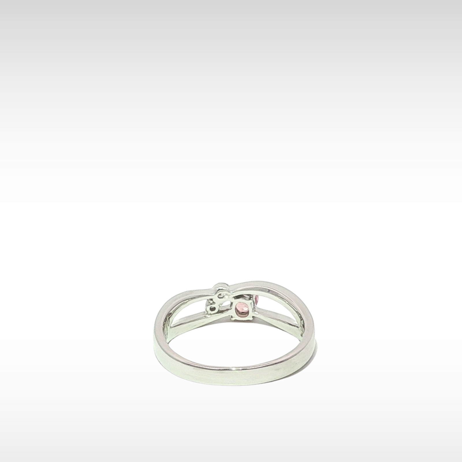 Sapphire Diamond White Gold Ring 6