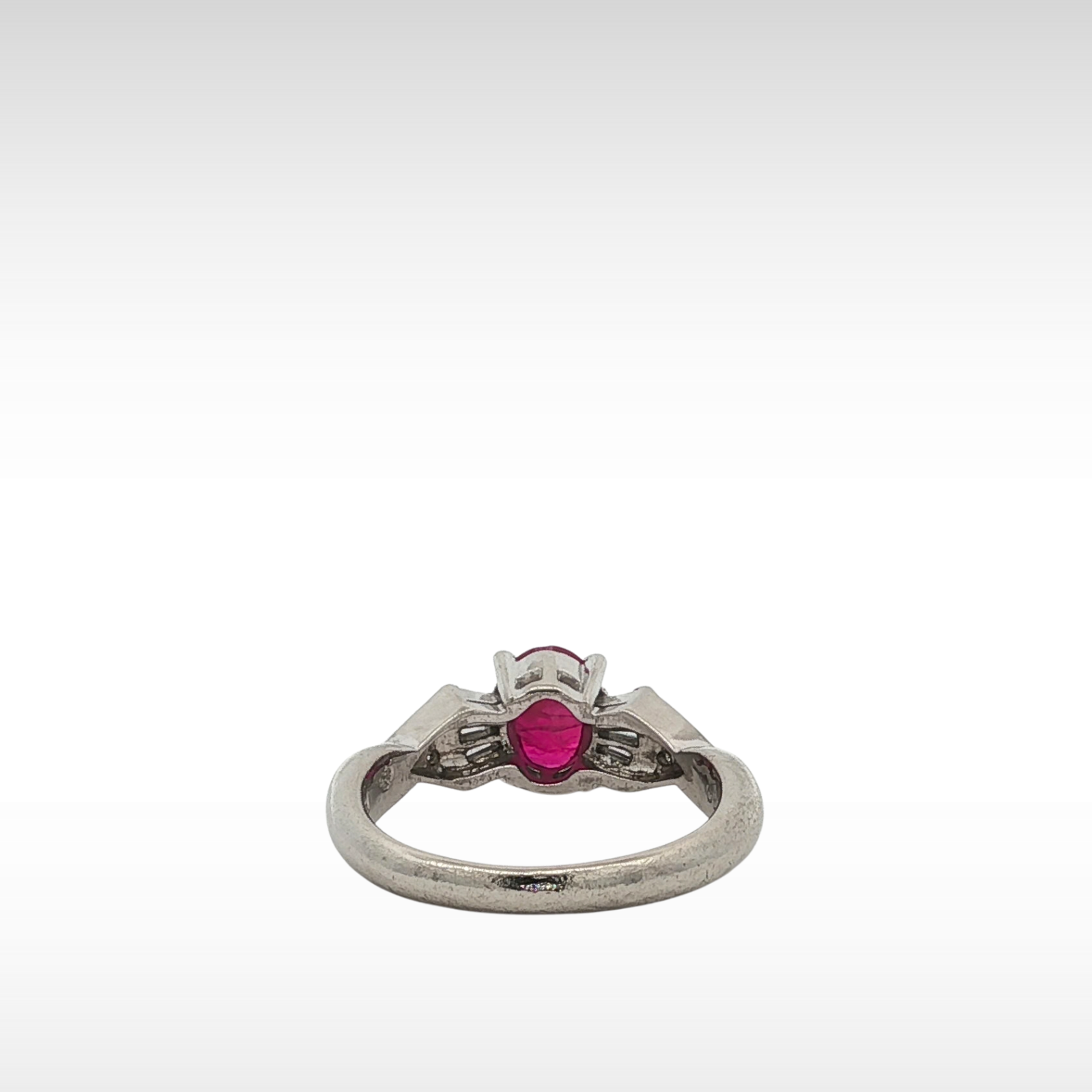 Ruby Diamond PT Ring 5.75